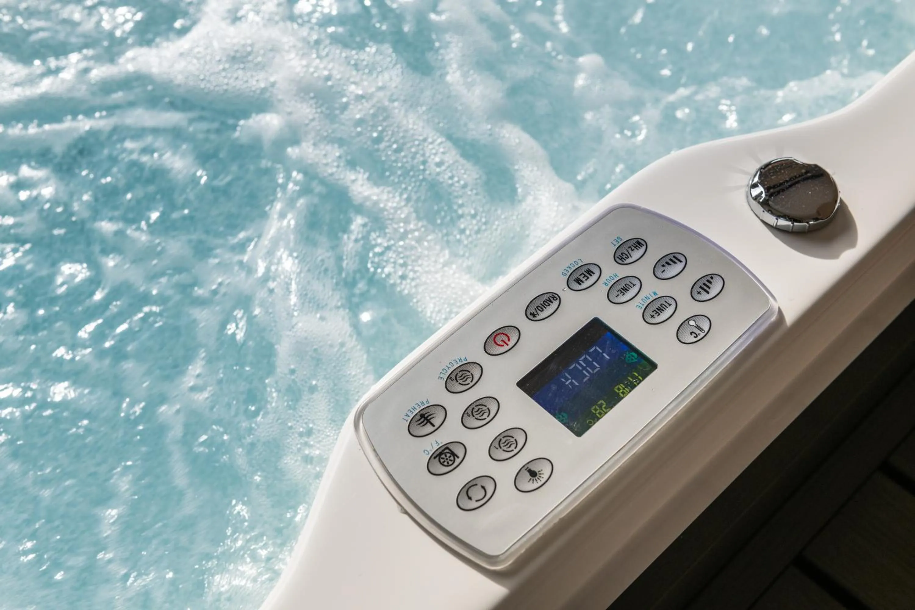 Pool view in Relais La Lanterne