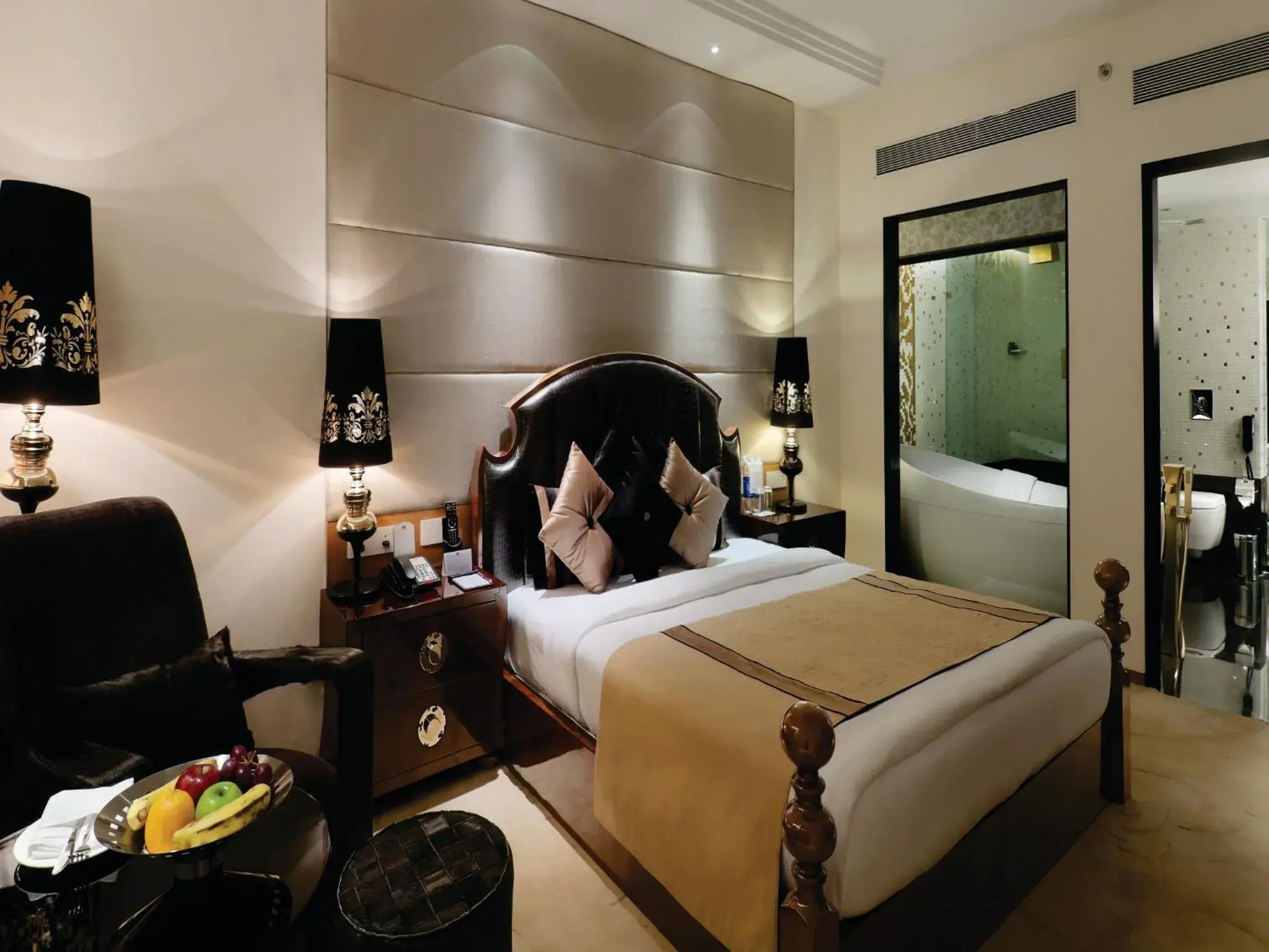 Bedroom, Bed in Orange Megastructure LLP Bedroom, Bed in Orange Megastructure LLP