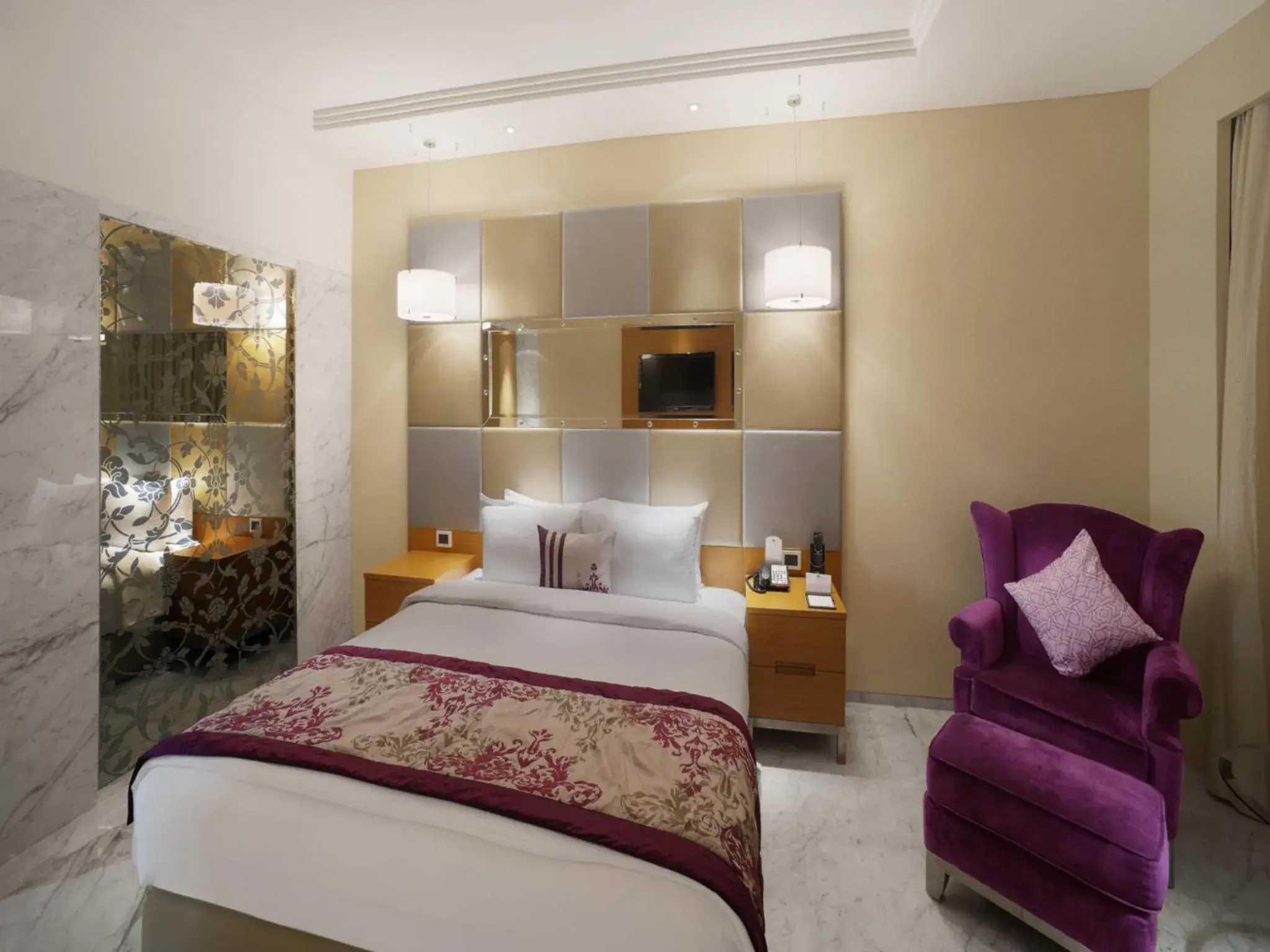 Bedroom, Bed in Orange Megastructure LLP Bedroom, Bed in Orange Megastructure LLP