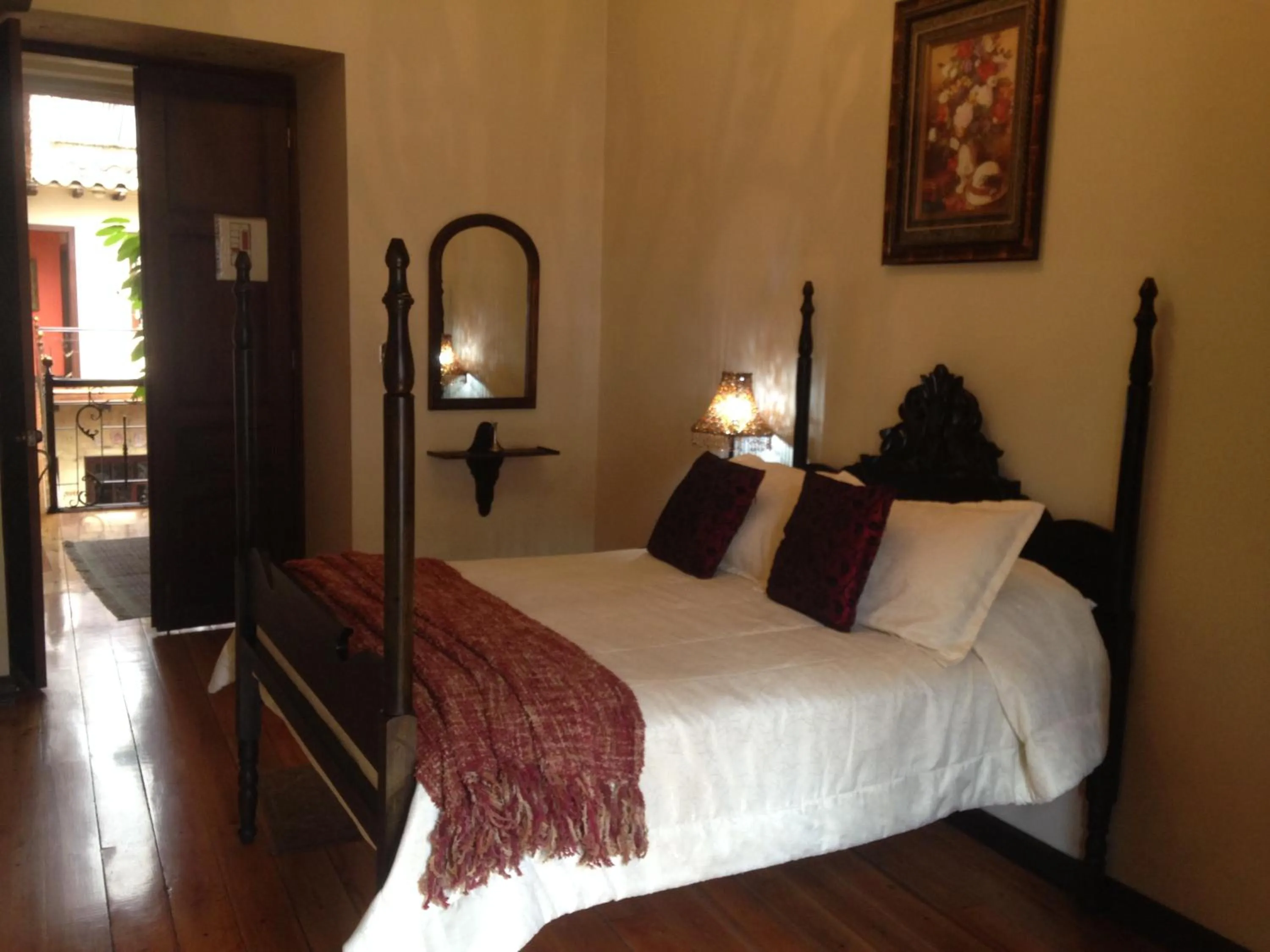Photo of the whole room, Bed in La Posada Cuencana Hotel