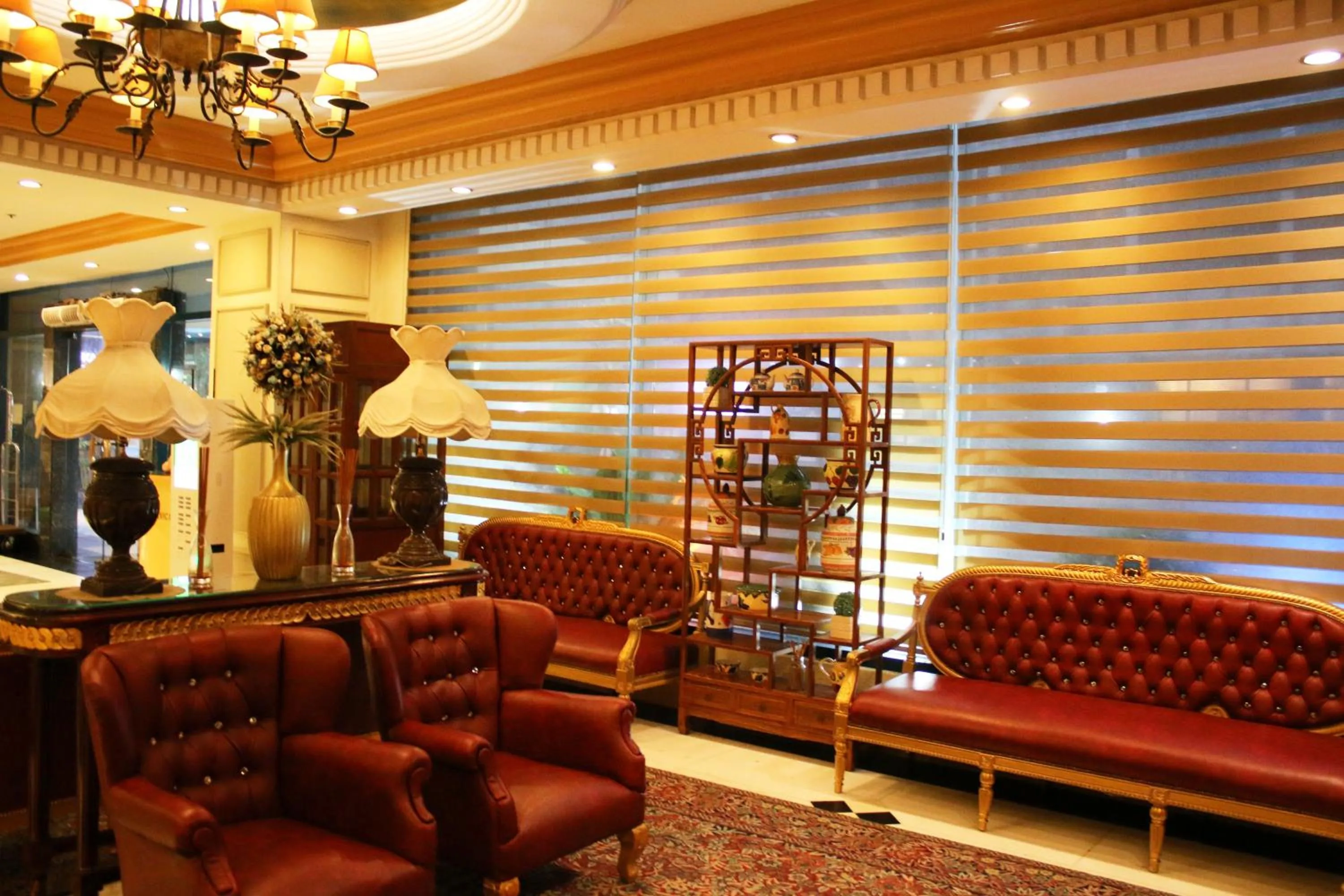 Seating area in Tiara Oriental Hotel Makati powered by Cocotel