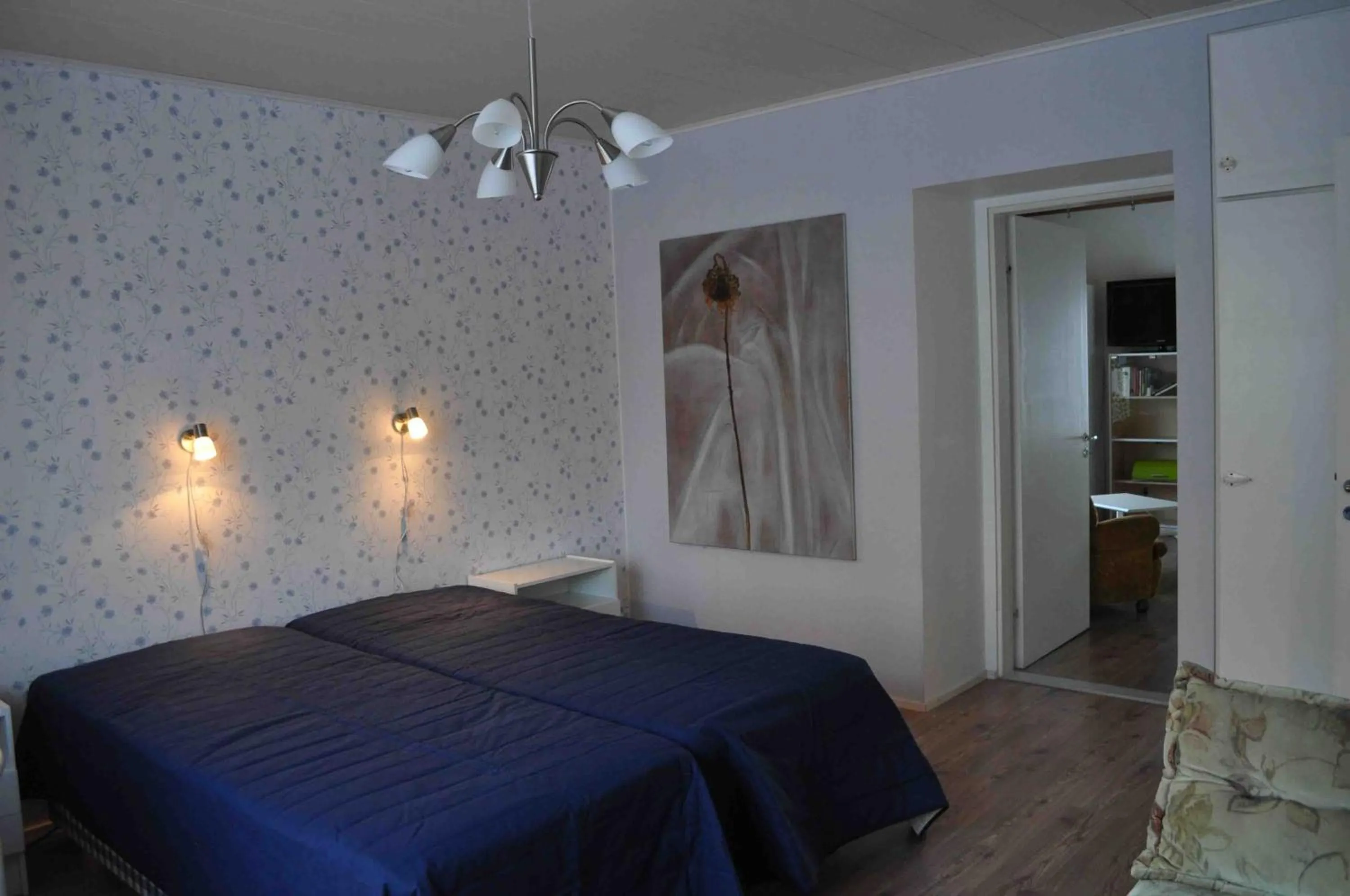 Bedroom, Bed in Apartment Hotel Kuukkarin Kortteeri