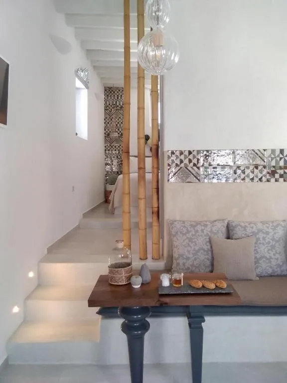 Seating area in Esperia Luxury Suites