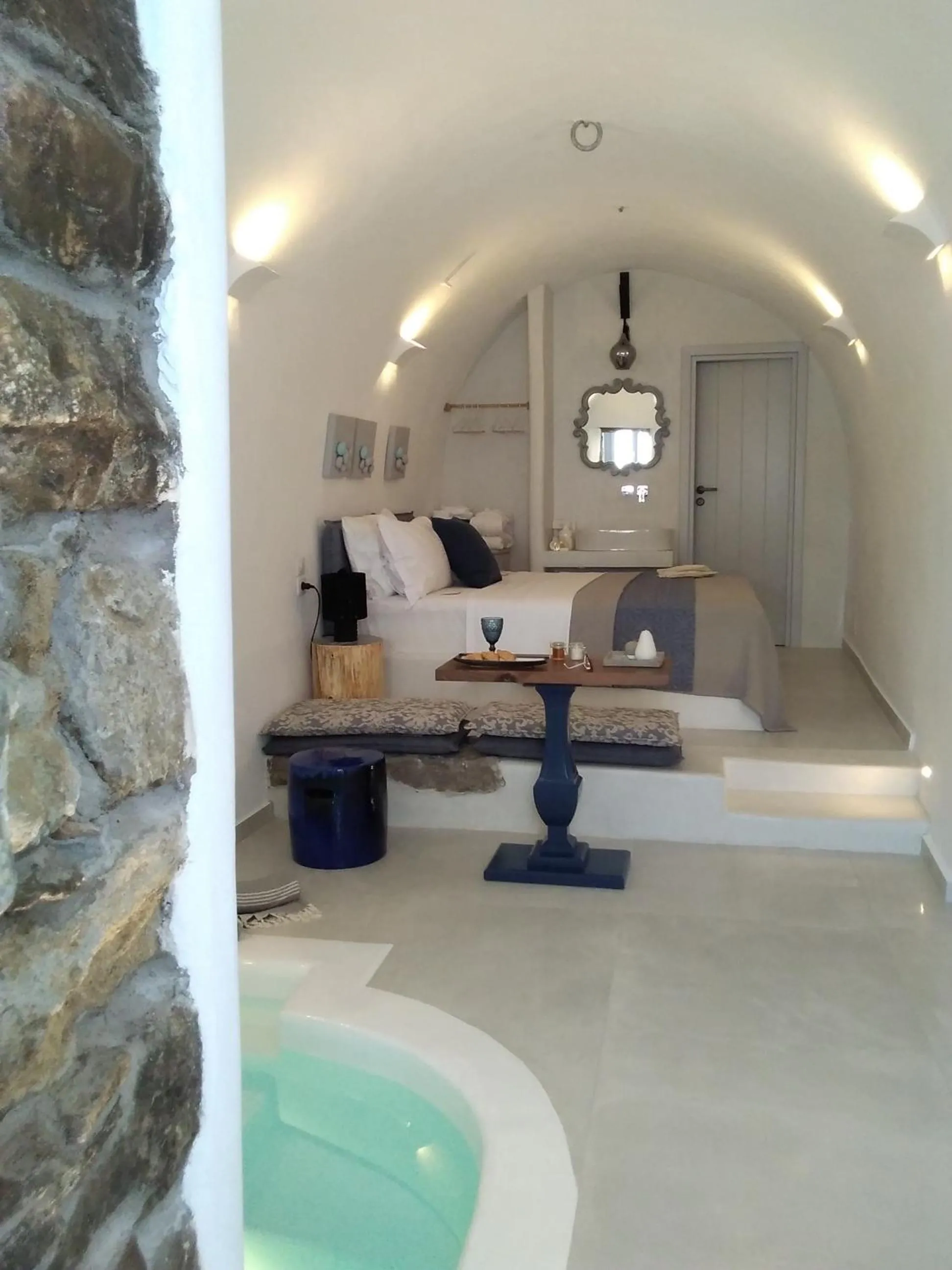Living room in Esperia Luxury Suites