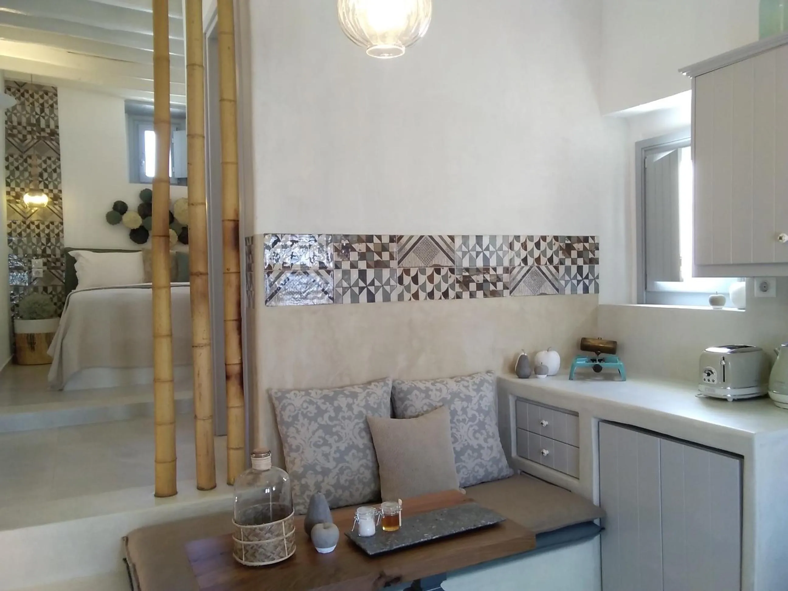 Kitchen or kitchenette in Esperia Luxury Suites