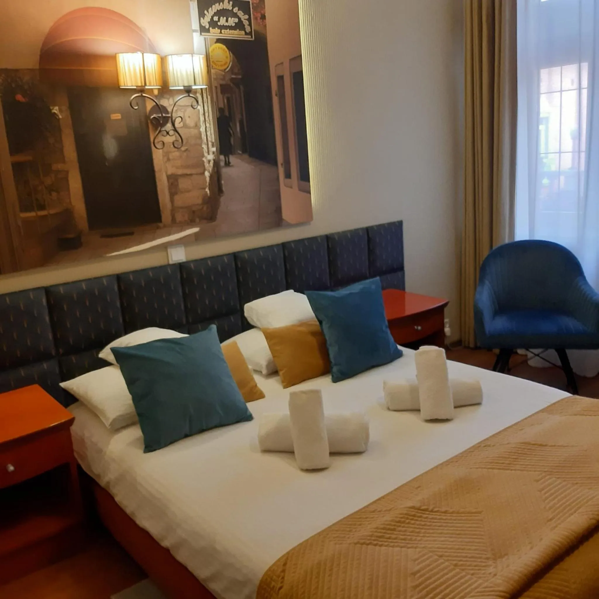 Bed in Hotel Wenecki