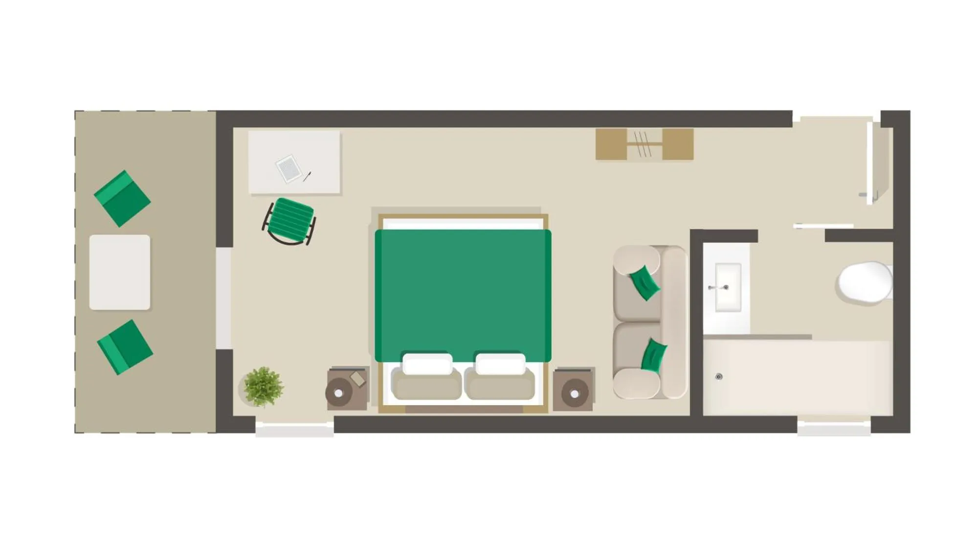 Floor plan in Biohotel Kunstquartier