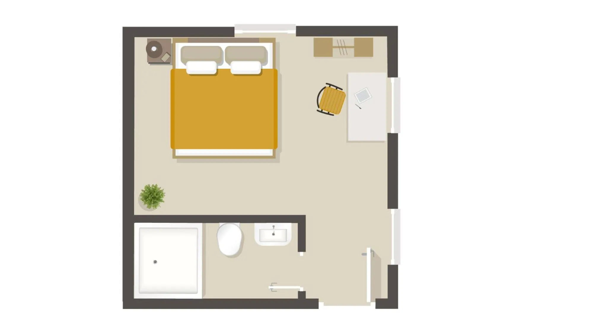 Floor plan in Biohotel Kunstquartier