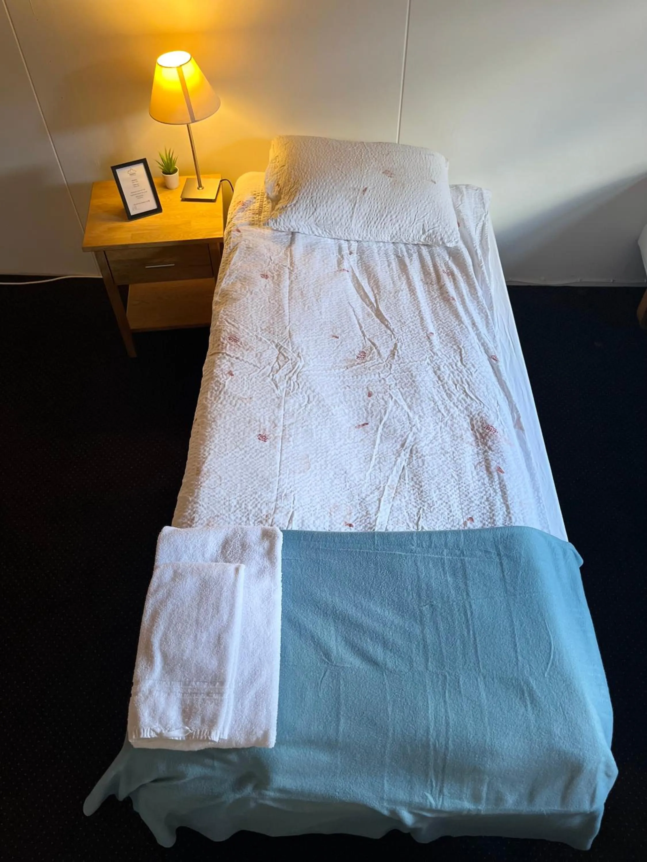 Bed in Engimyri Lodge