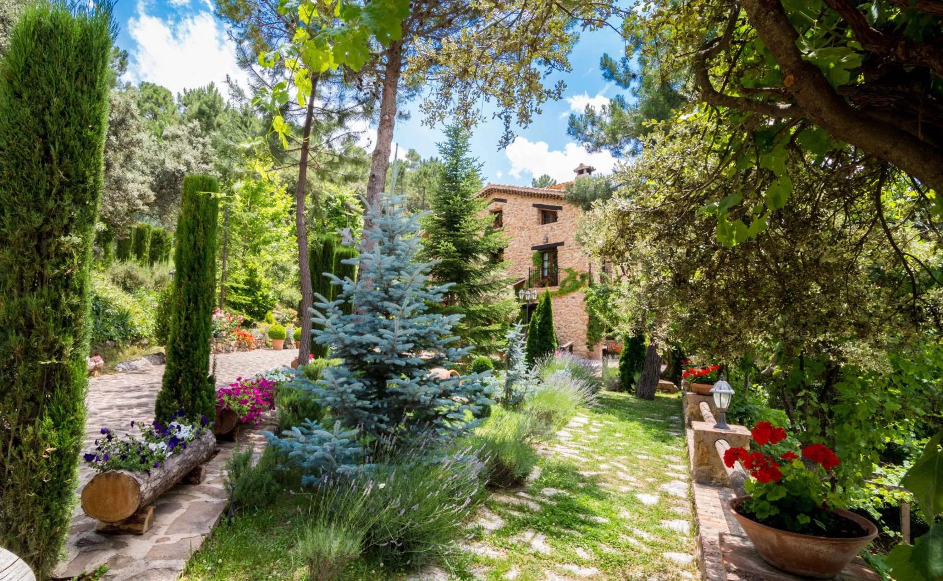 Garden in Hotel de Montaña Cueva Ahumada