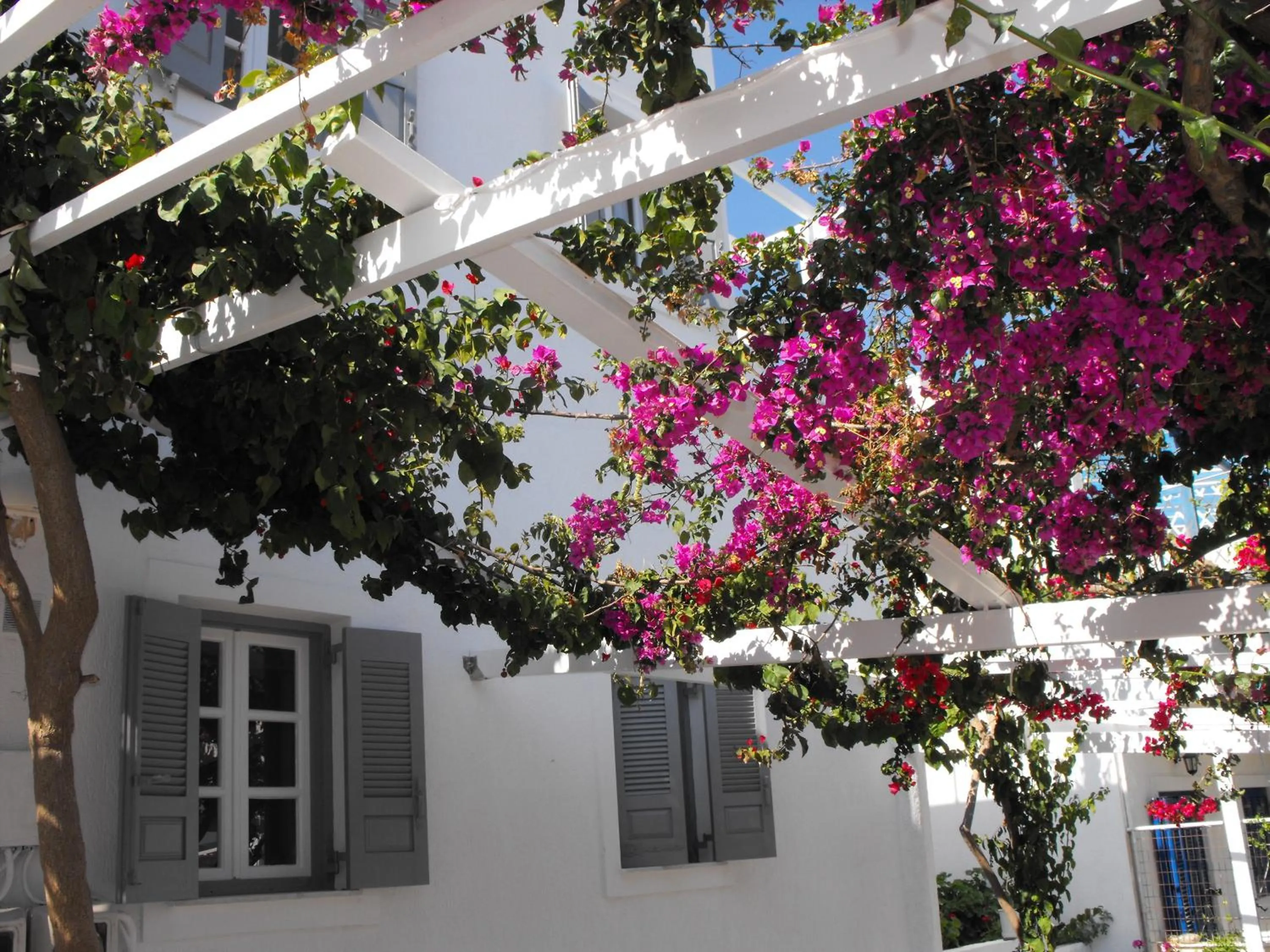Facade/entrance in Milos Bay Suites