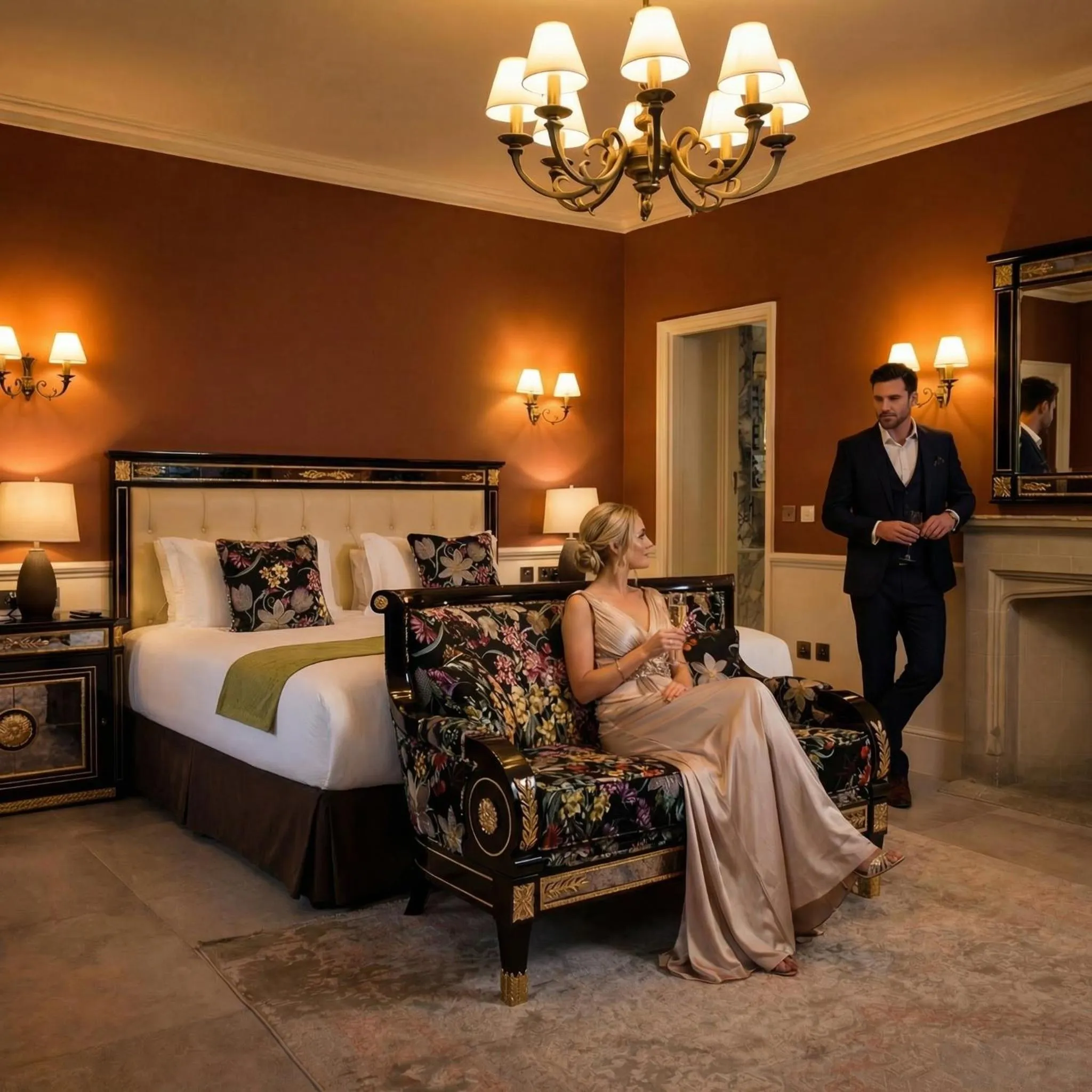 Bed in Weston Manor Hotel