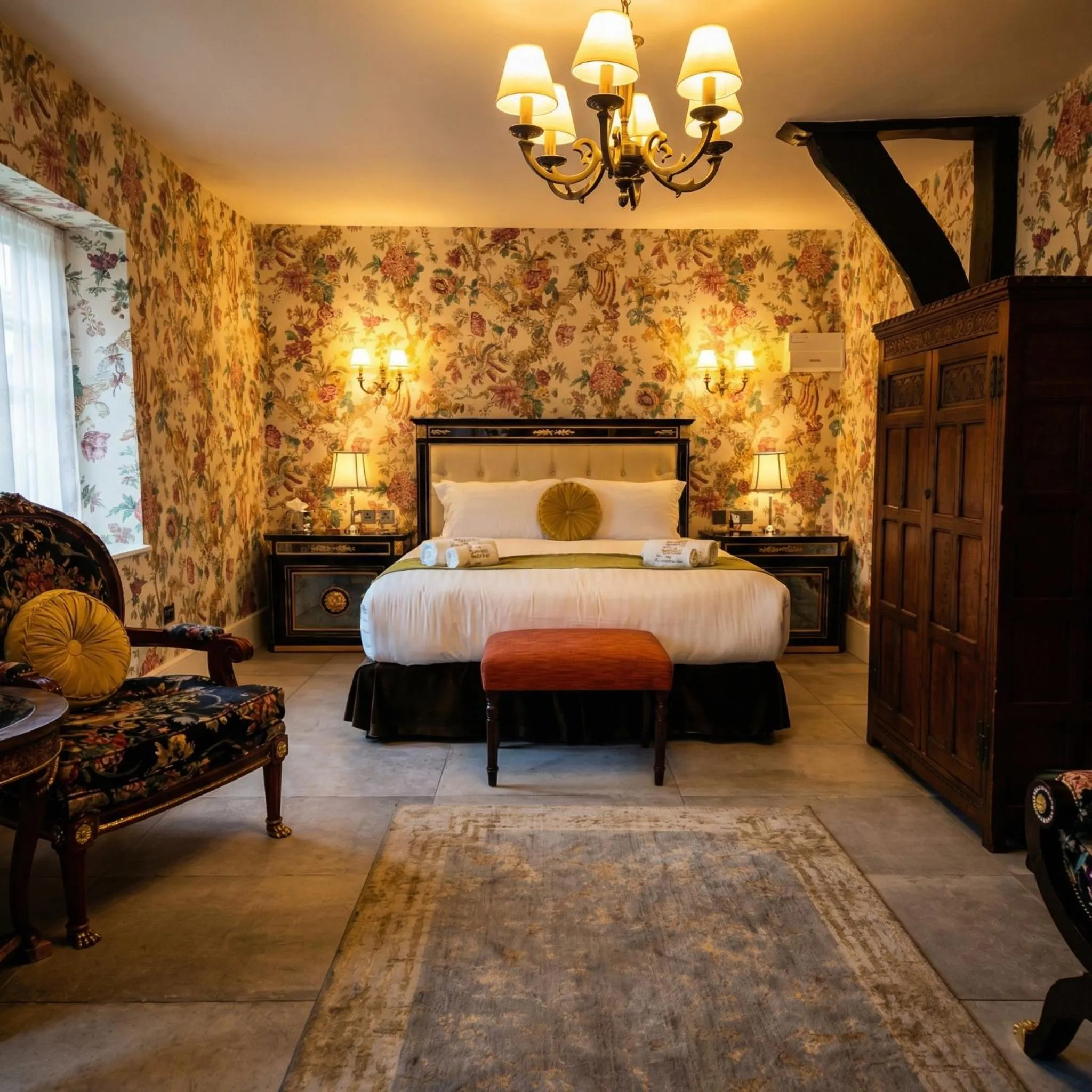 Bed in Weston Manor Hotel