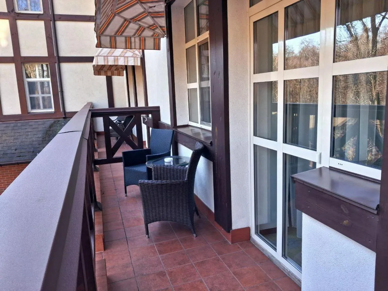 Balcony/Terrace in Park-Hotel Golosievo