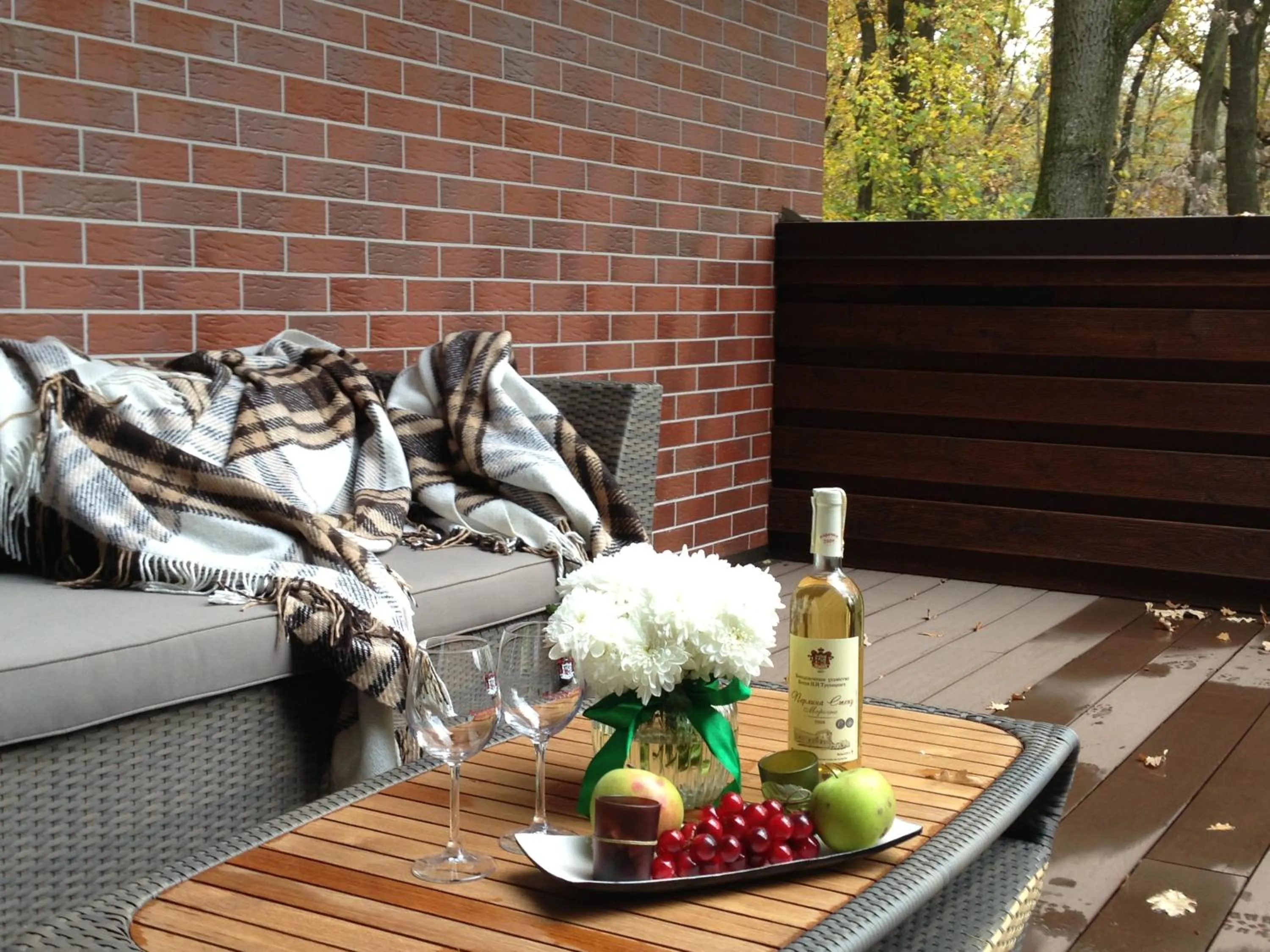 Balcony/Terrace in Park-Hotel Golosievo