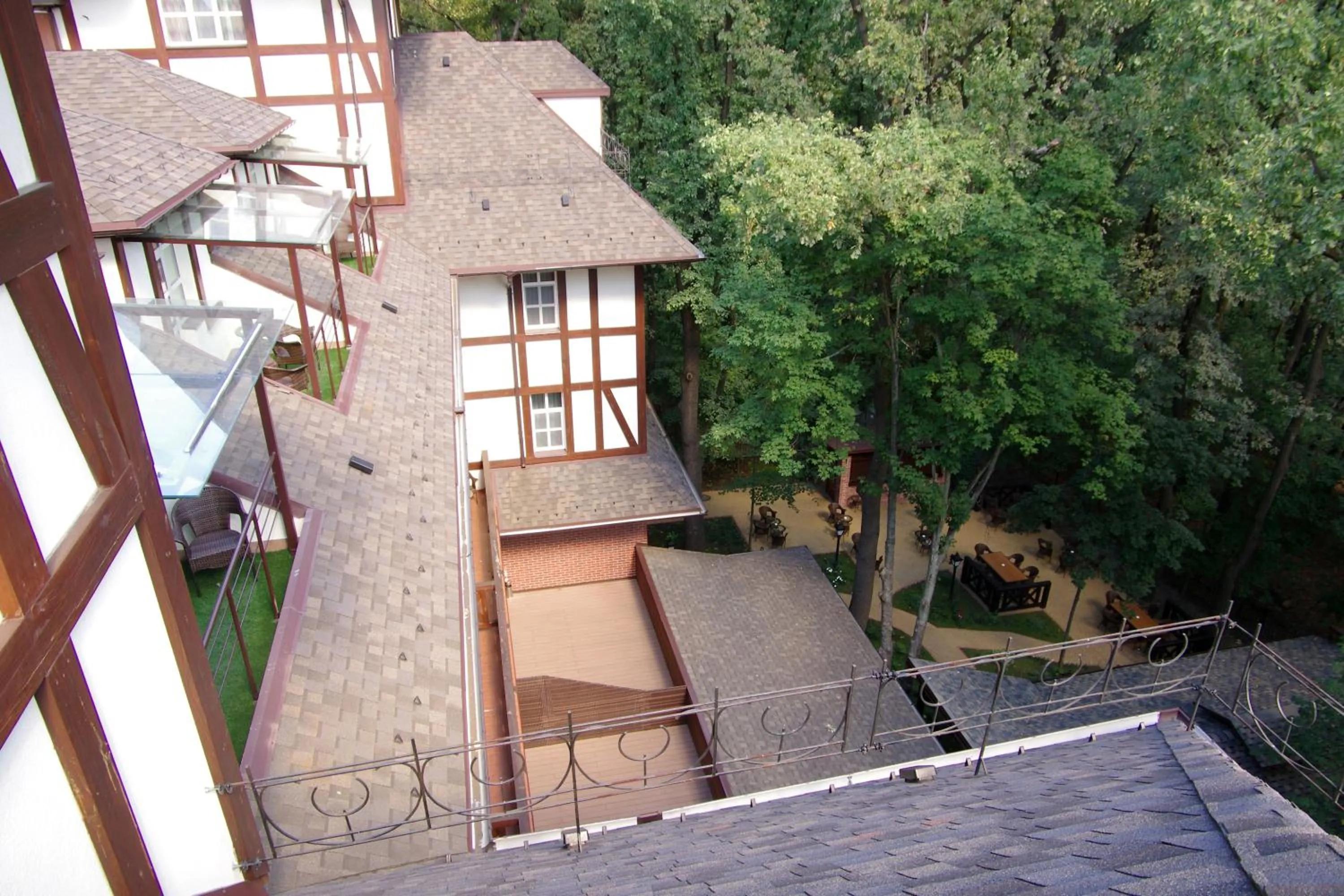 Balcony/Terrace in Park-Hotel Golosievo