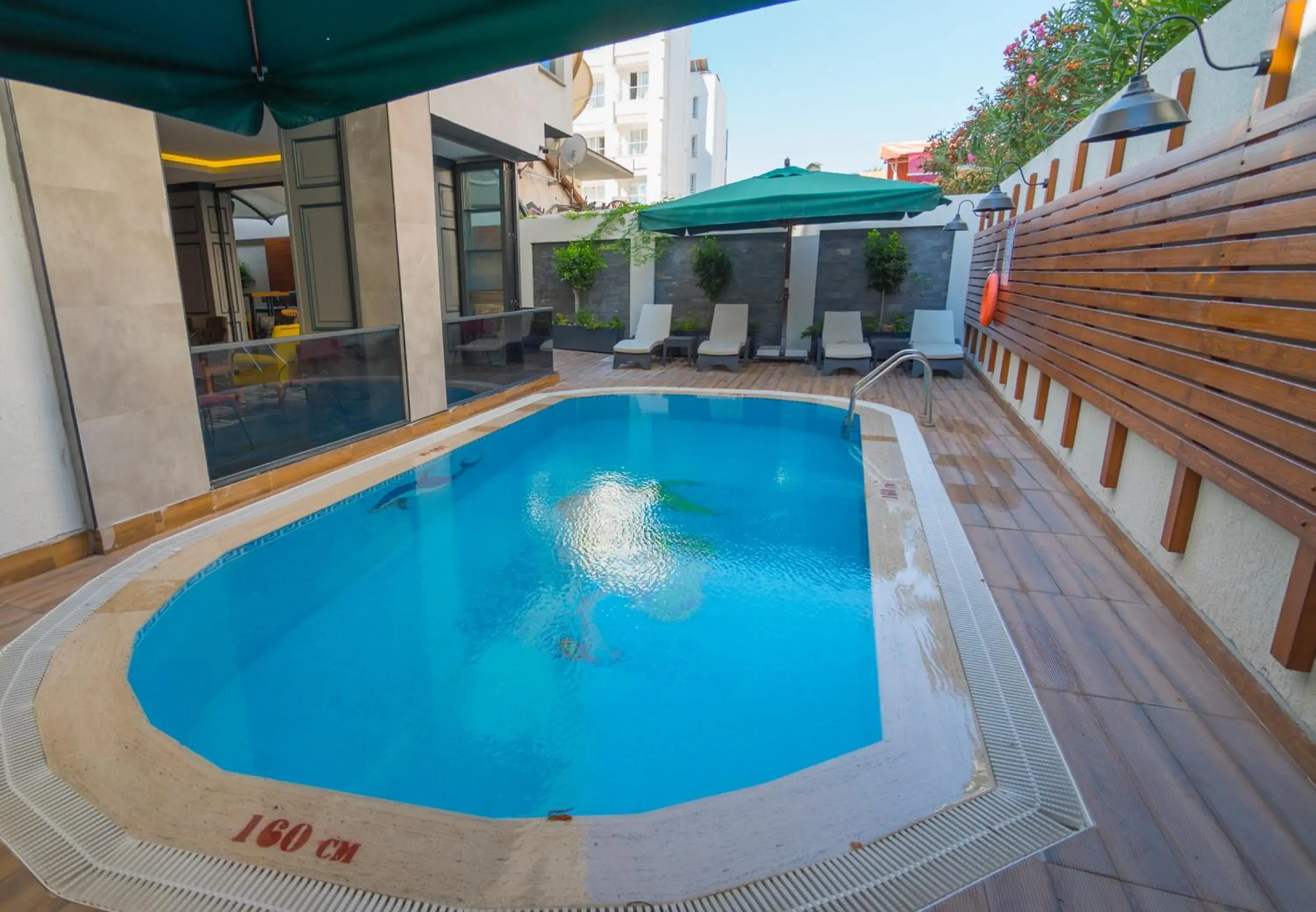 Pool view in Marmaris Beach Hotel Pool view in Marmaris Beach Hotel