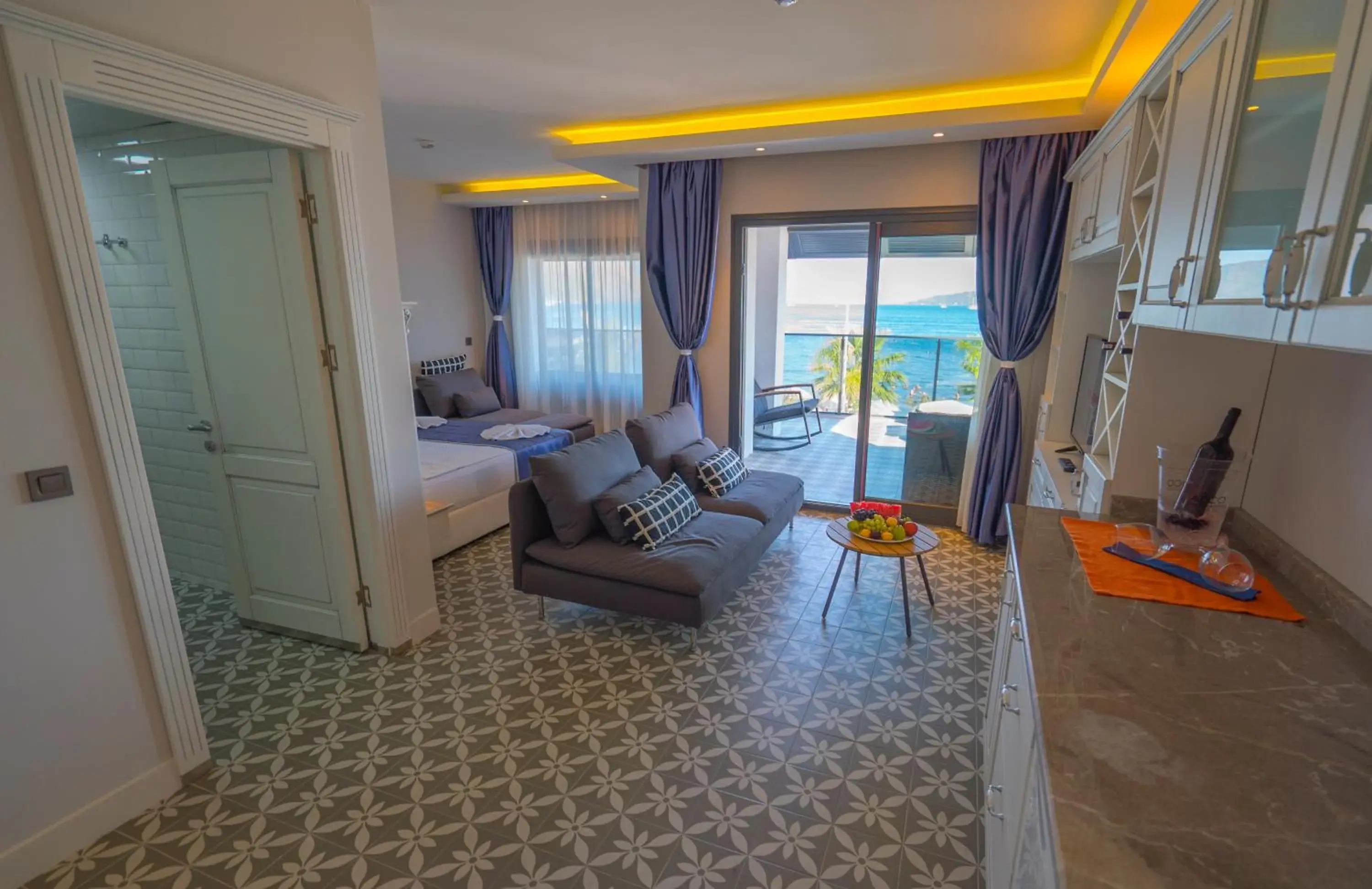 Living room in Marmaris Beach Hotel Living room in Marmaris Beach Hotel