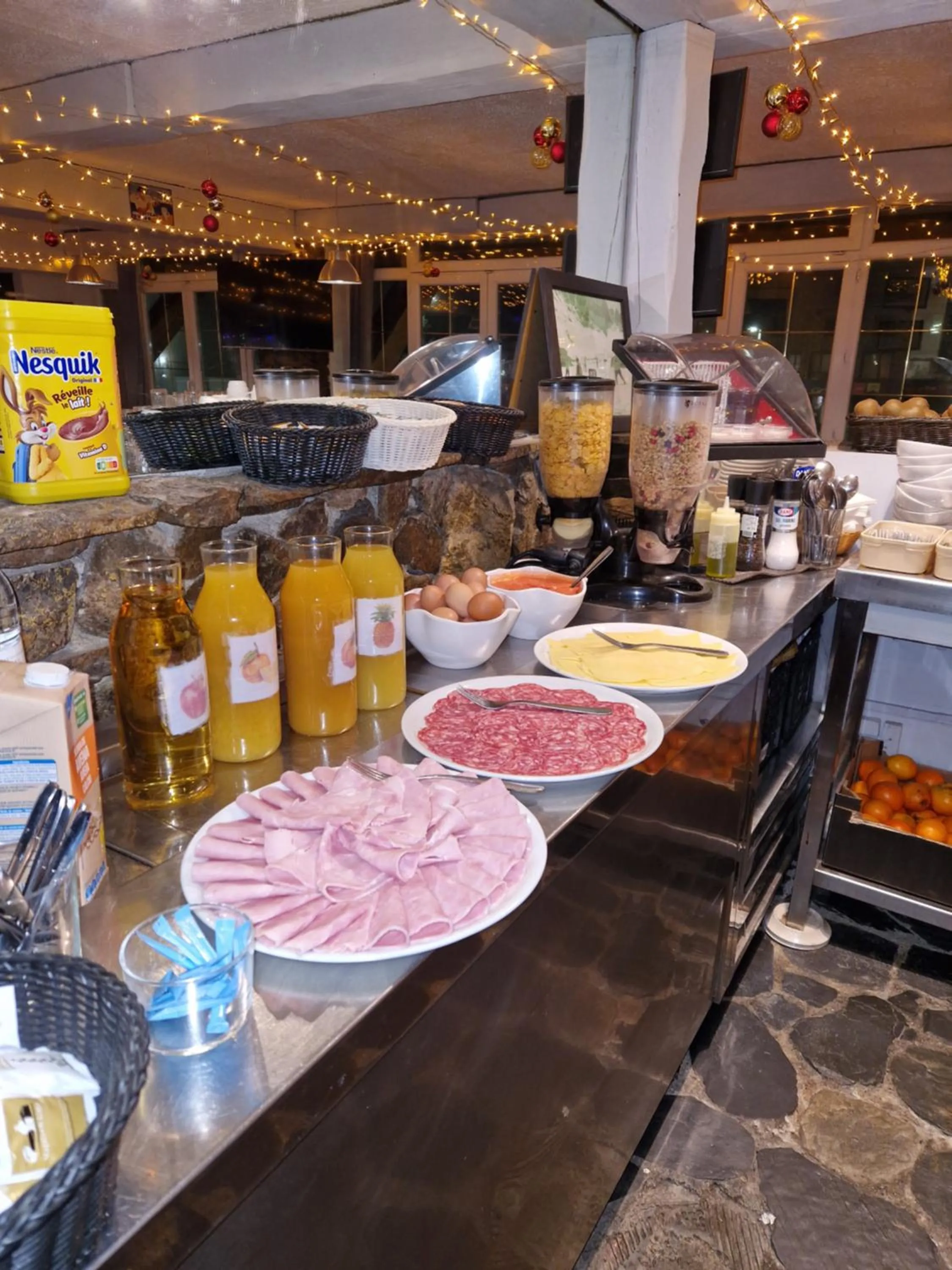 Buffet breakfast in Hotel Panda