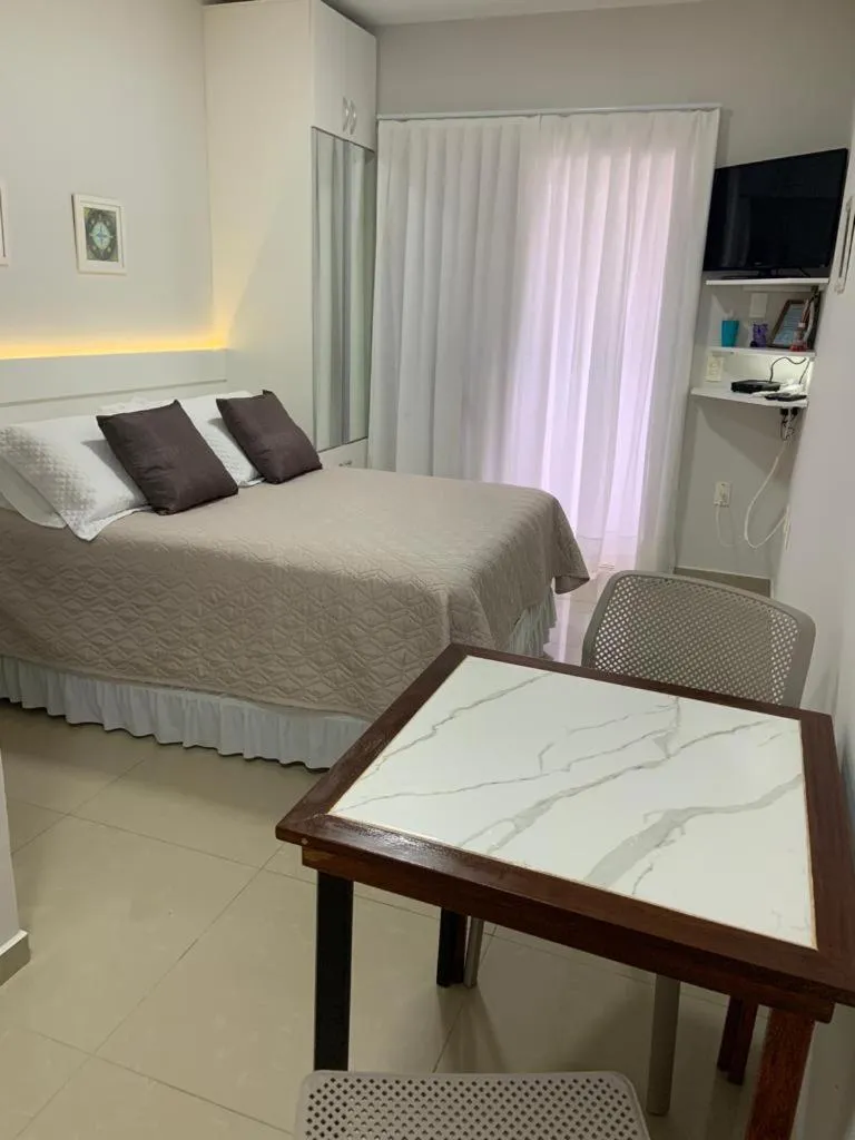 Bed in Pousada Mar de Cristal