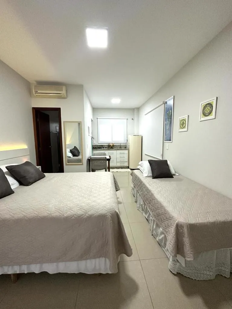 Bed in Pousada Mar de Cristal