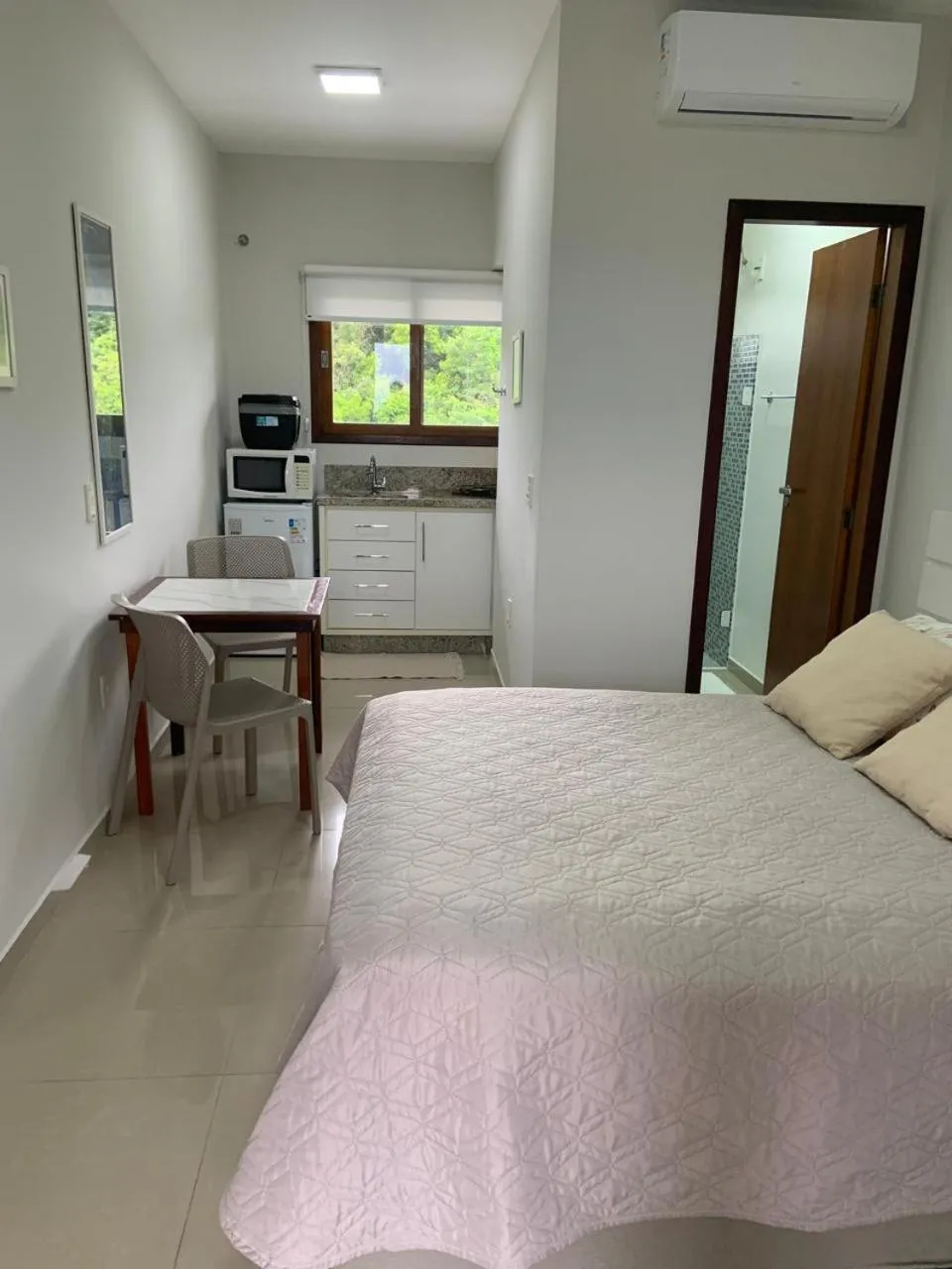 Bed in Pousada Mar de Cristal