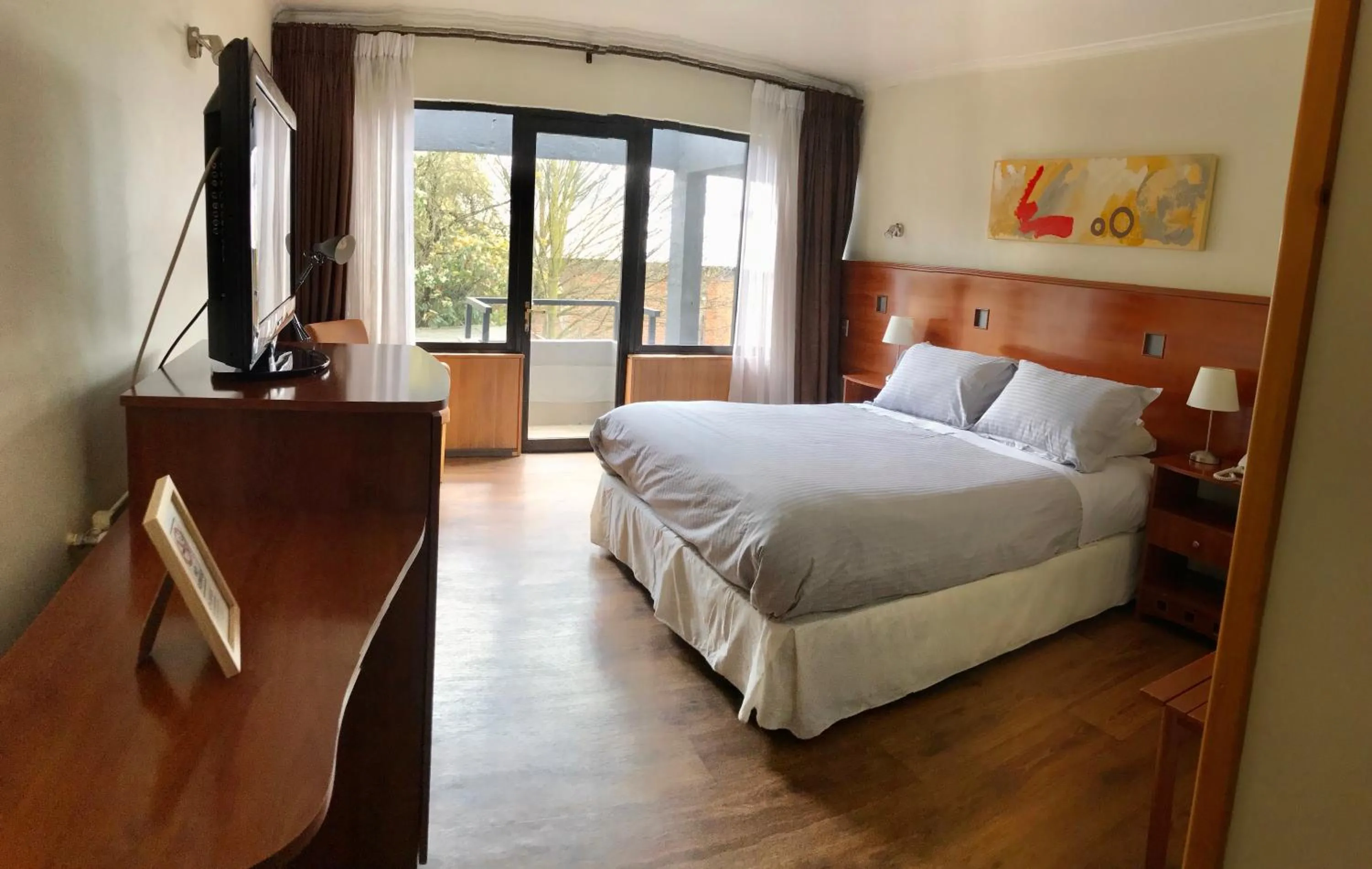 Patio, Bed in KU Hotel Turismo Temuco