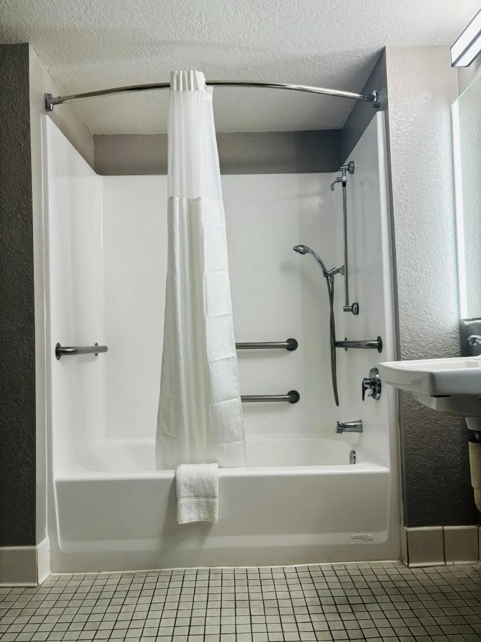 Shower in Motel 6-Santa Ana, CA