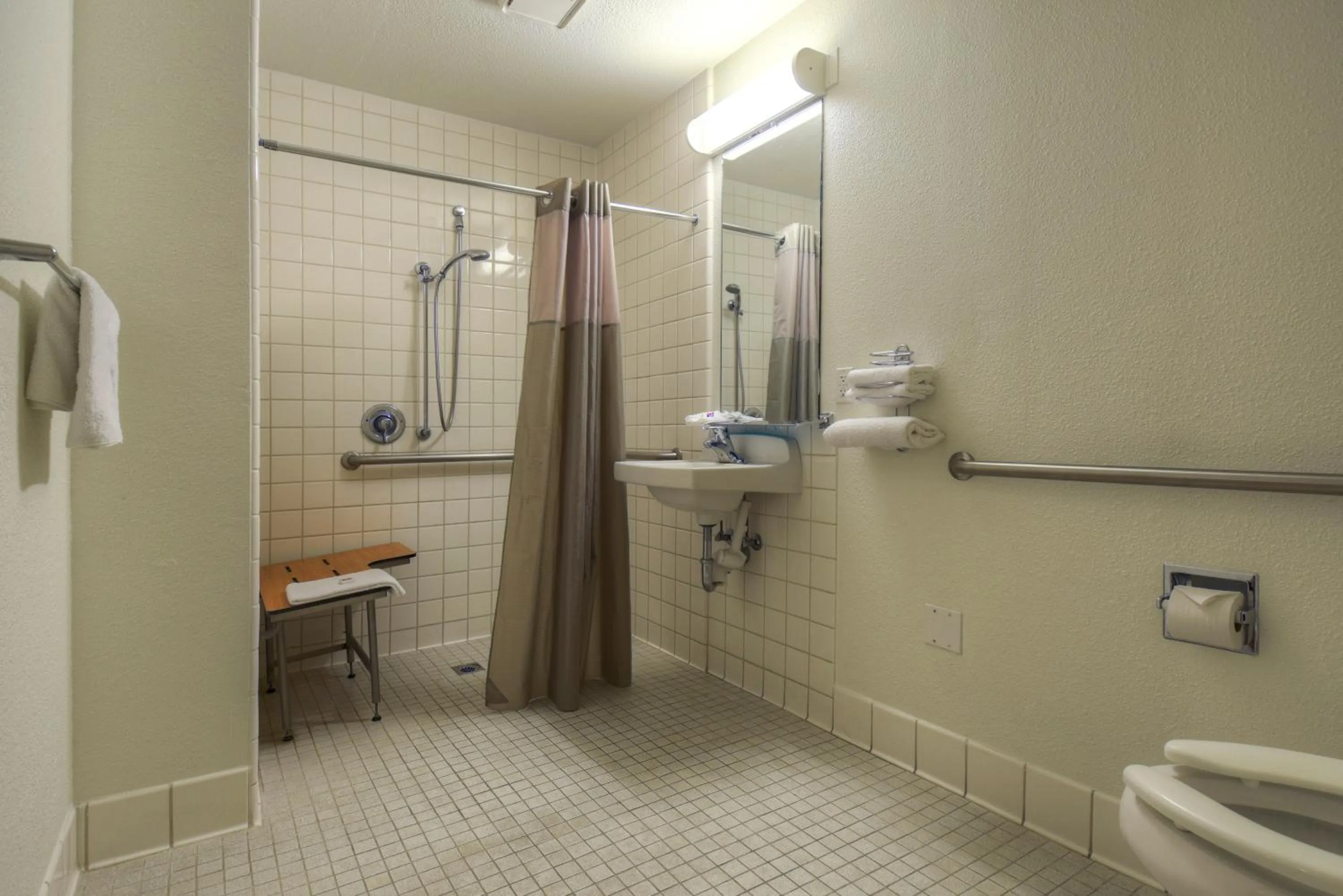 Shower in Motel 6-Santa Ana, CA