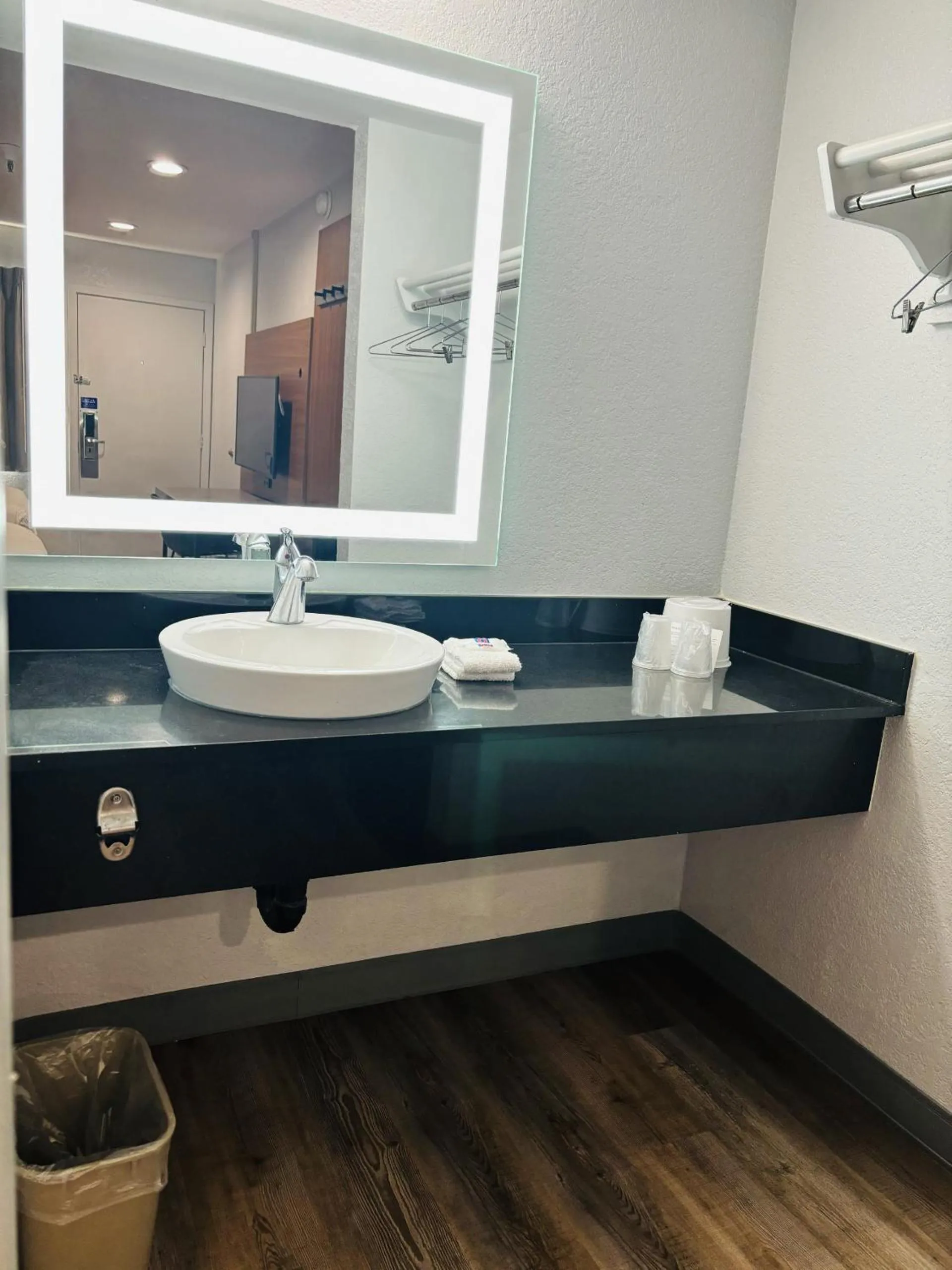 Bathroom in Motel 6-Santa Ana, CA