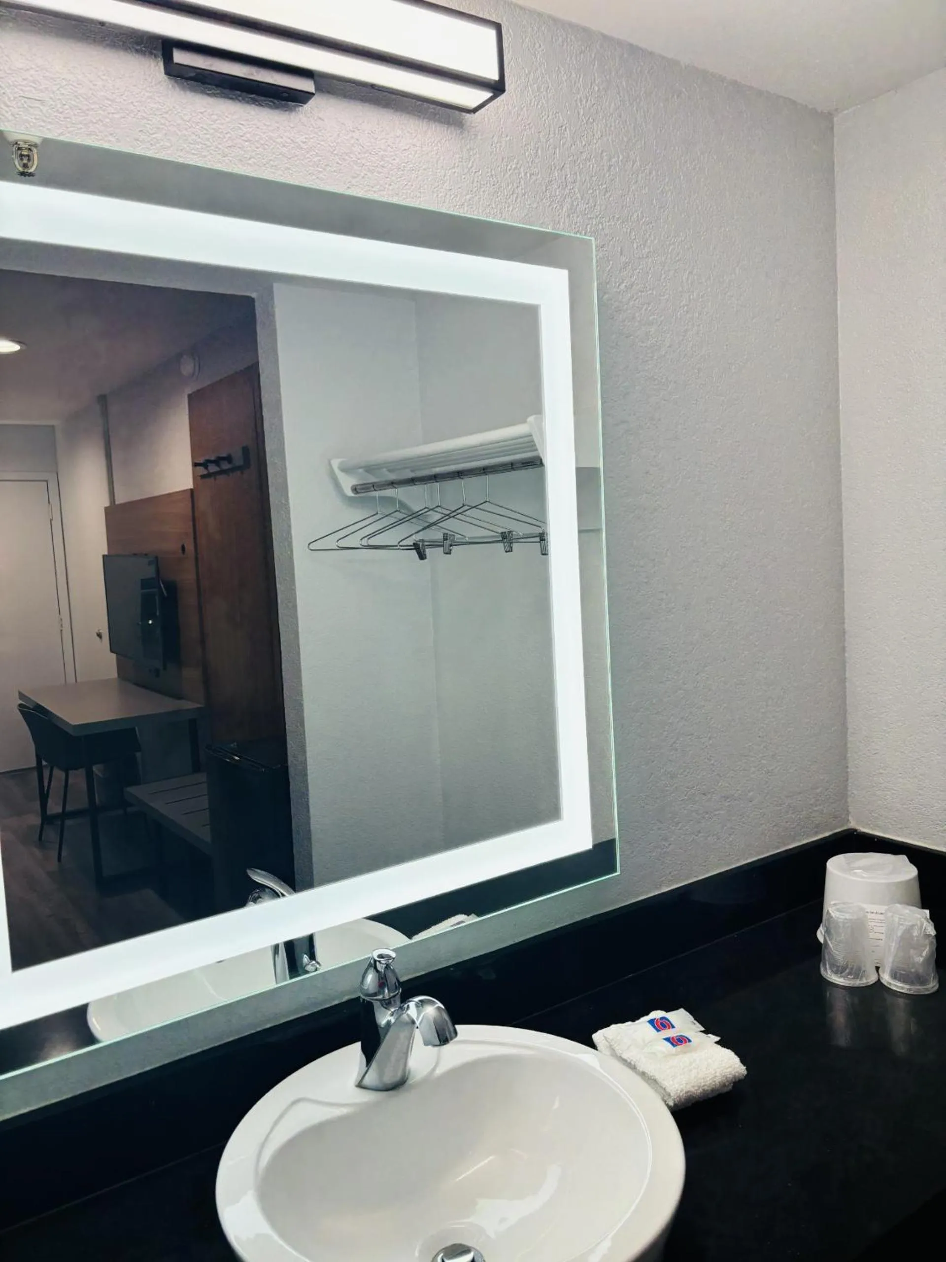 Bathroom in Motel 6-Santa Ana, CA