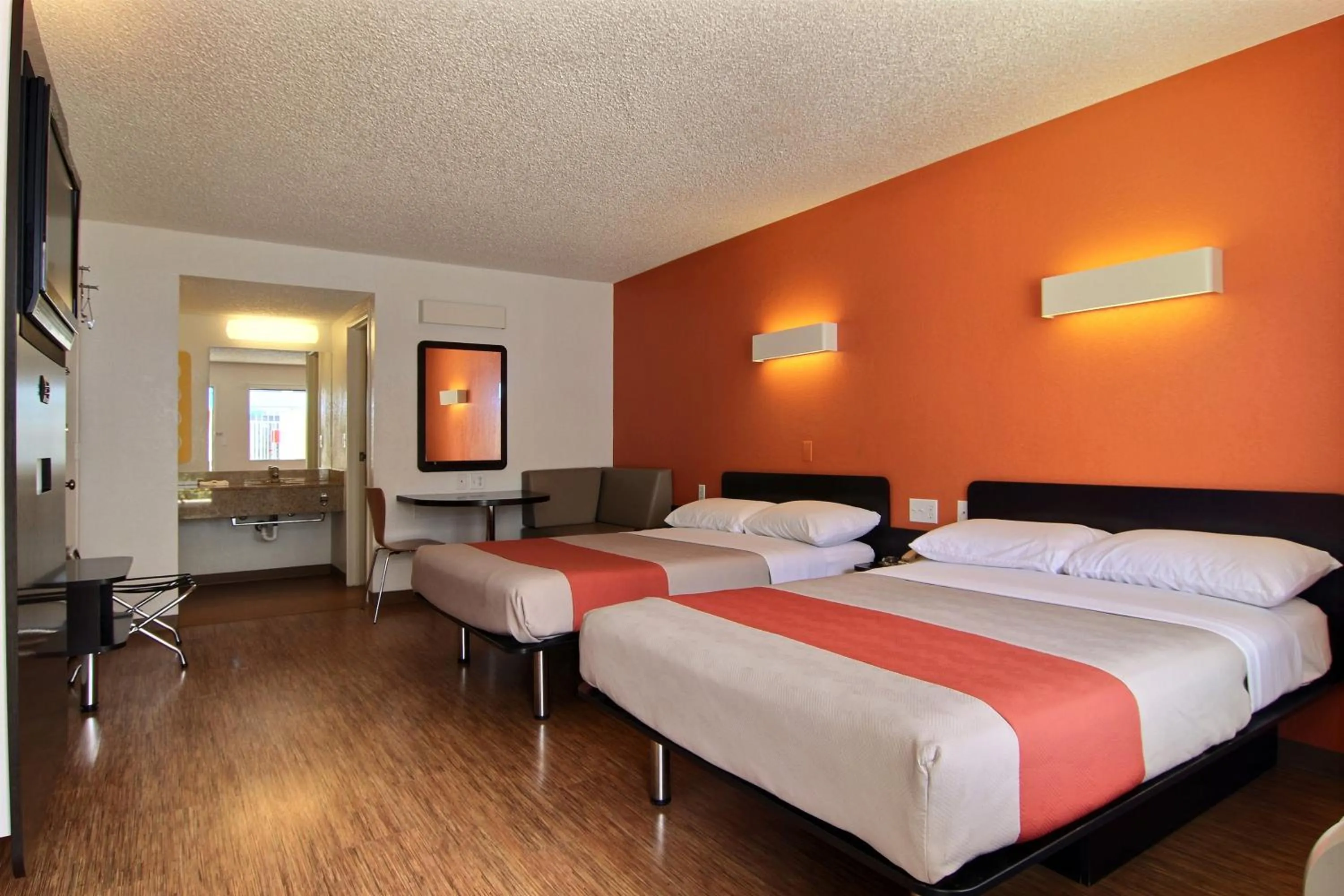 Bed in Motel 6-Albuquerque, NM - Coors Road