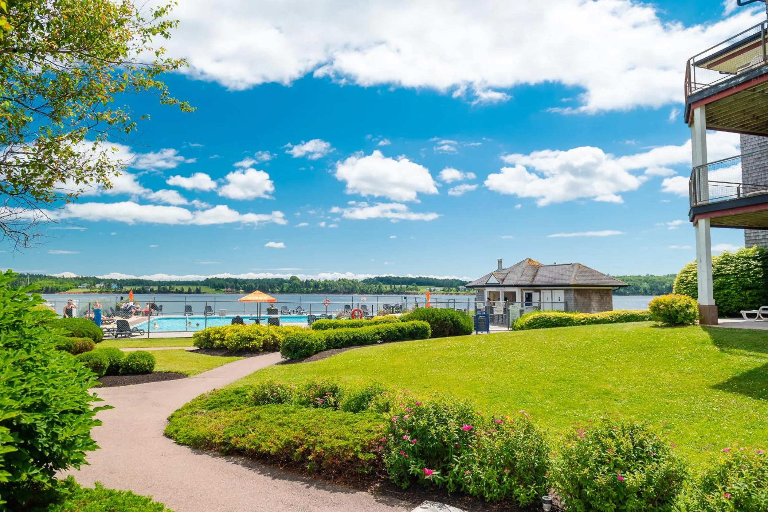 Pool view in Rodd Brudenell River Resort