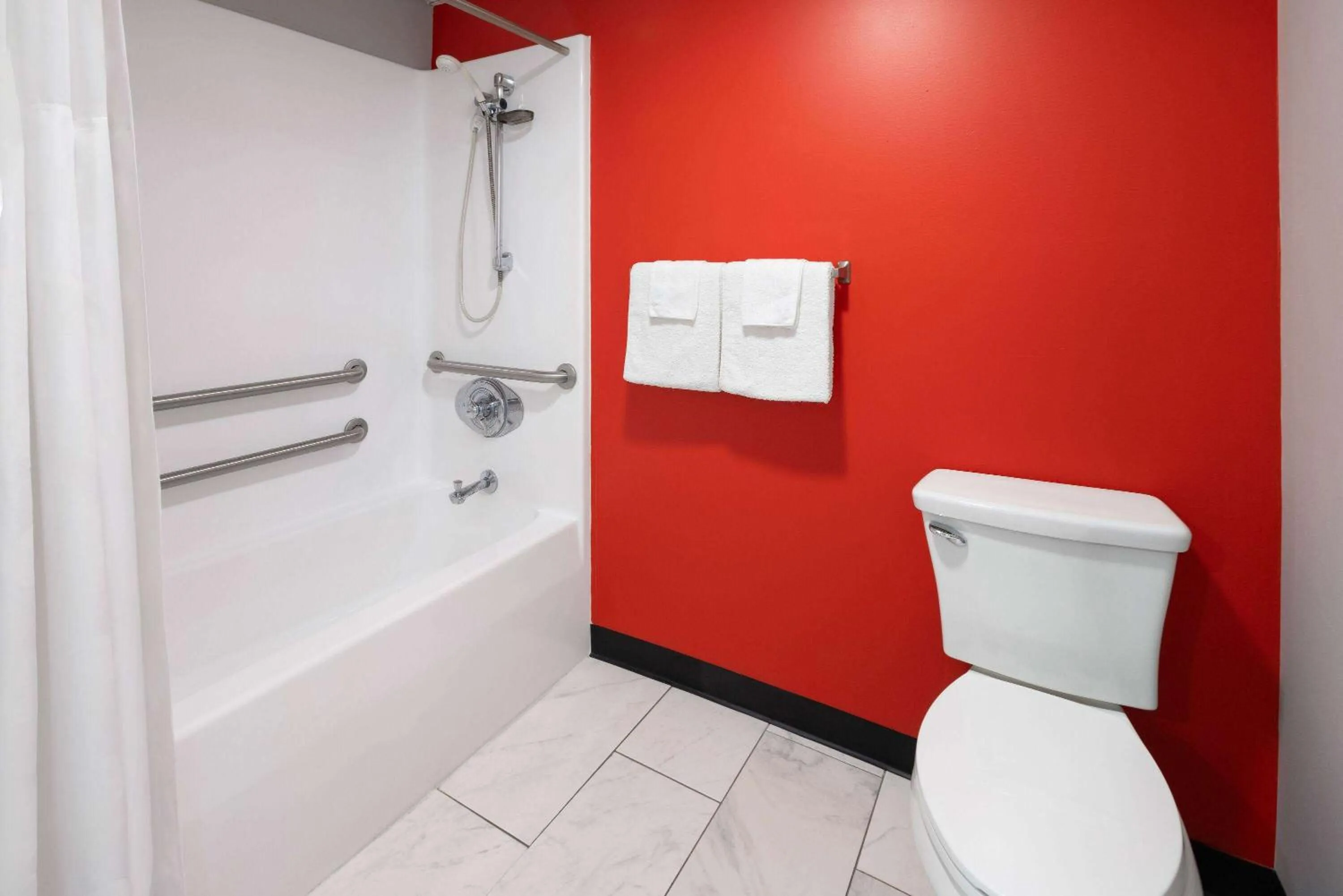 Bathroom in Super 8 by Wyndham Hazleton