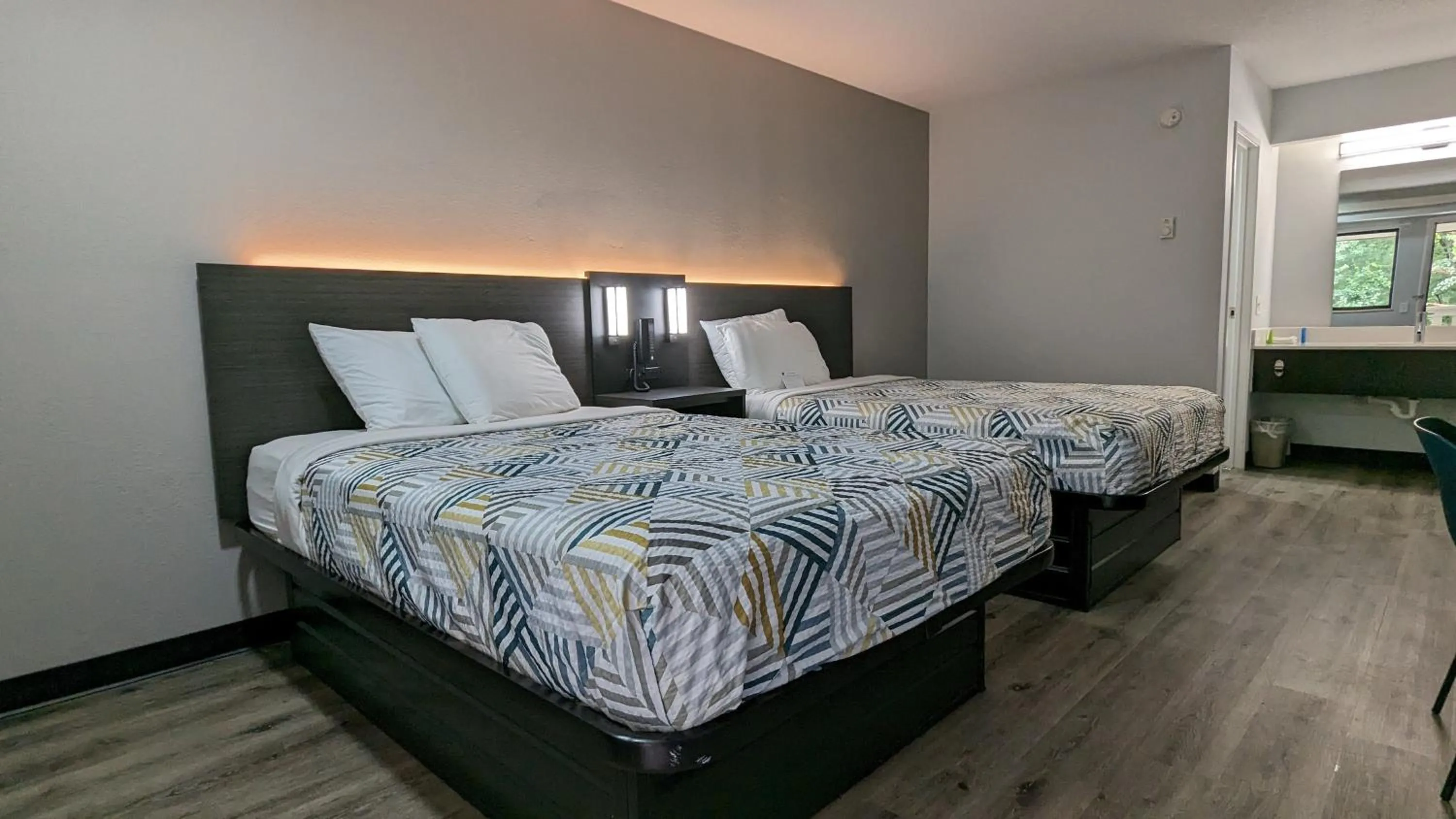 Bed in Motel 6-Nashua, NH