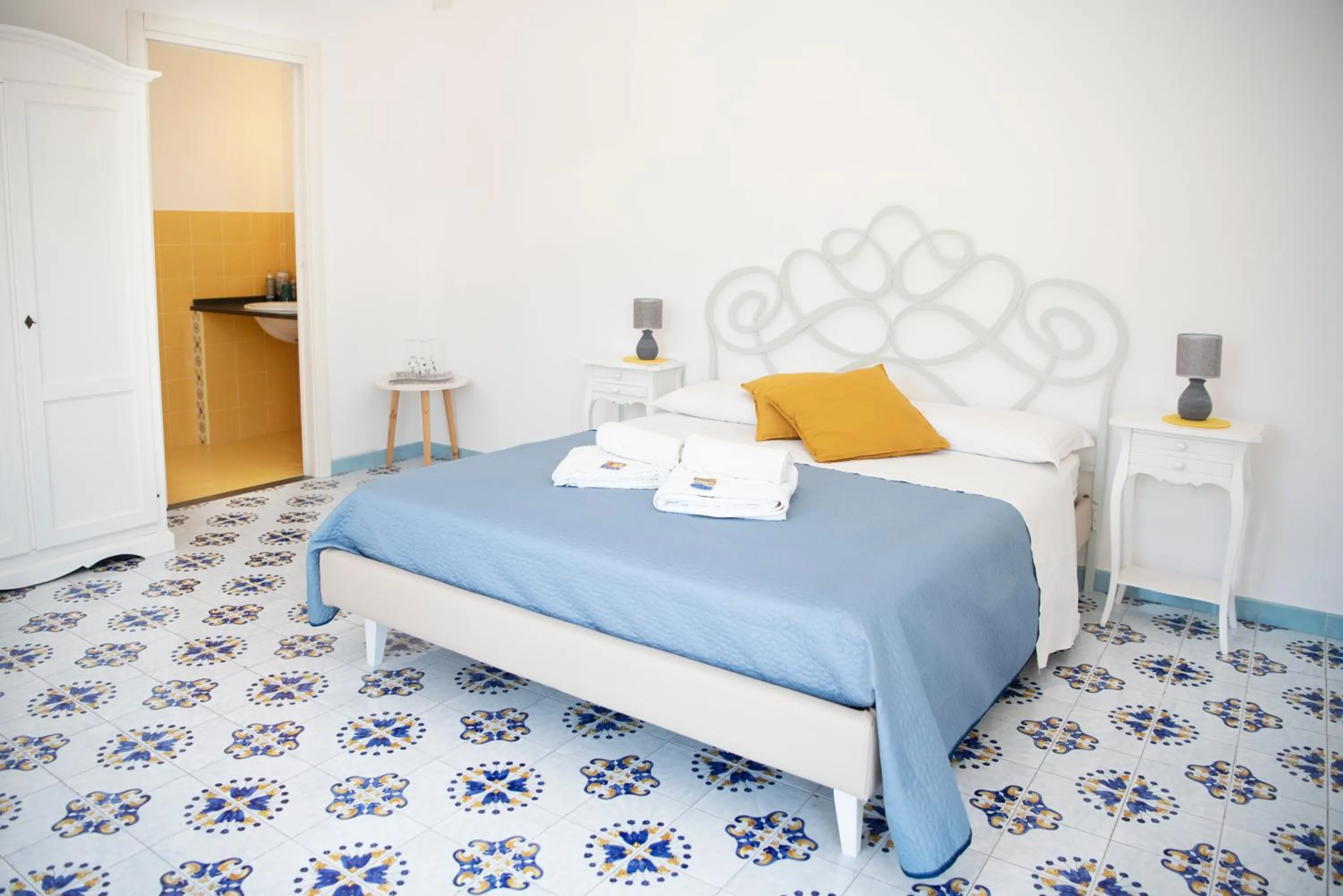 Bed in B&B Mediterraneo