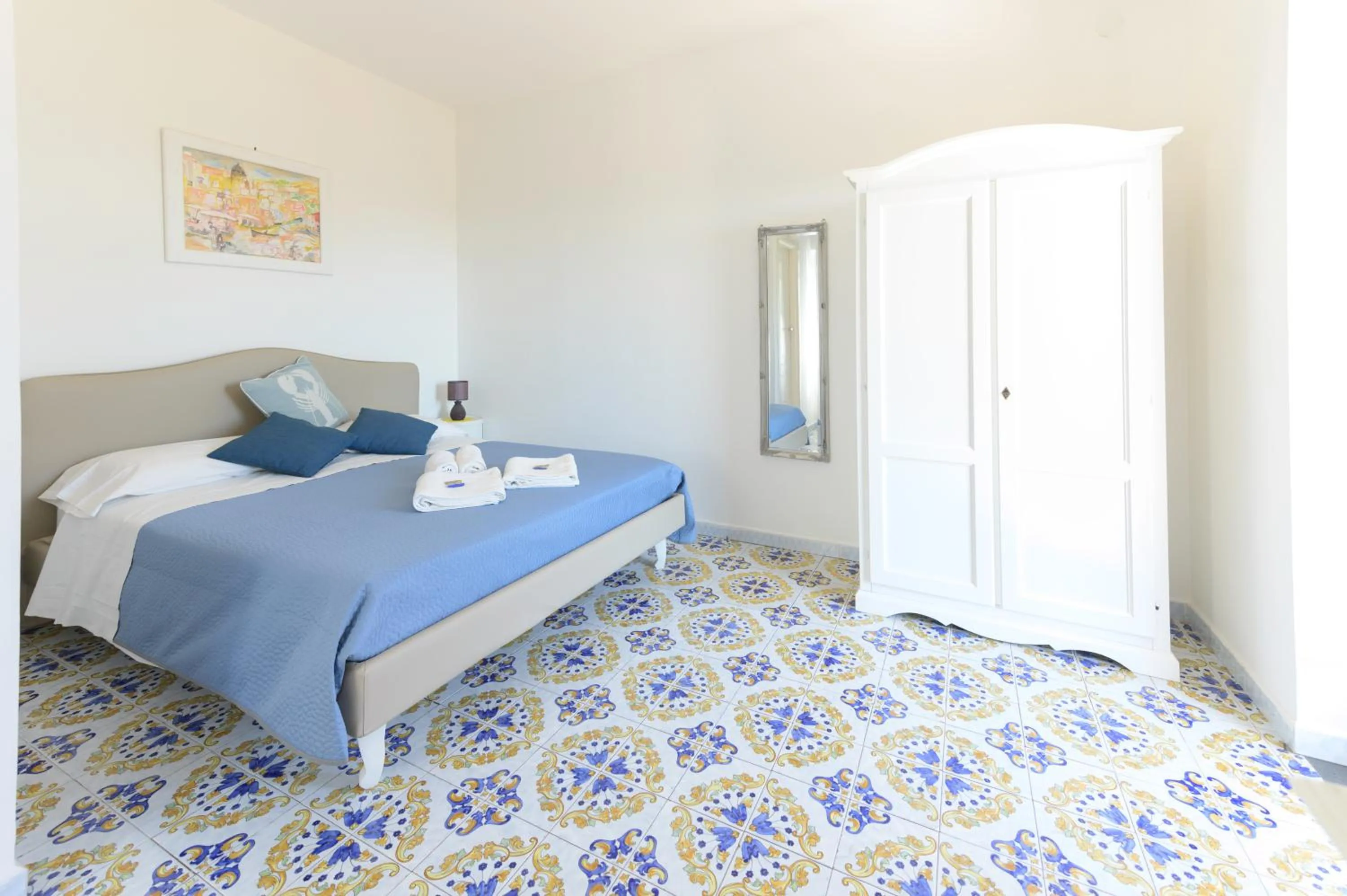 Bed in B&B Mediterraneo