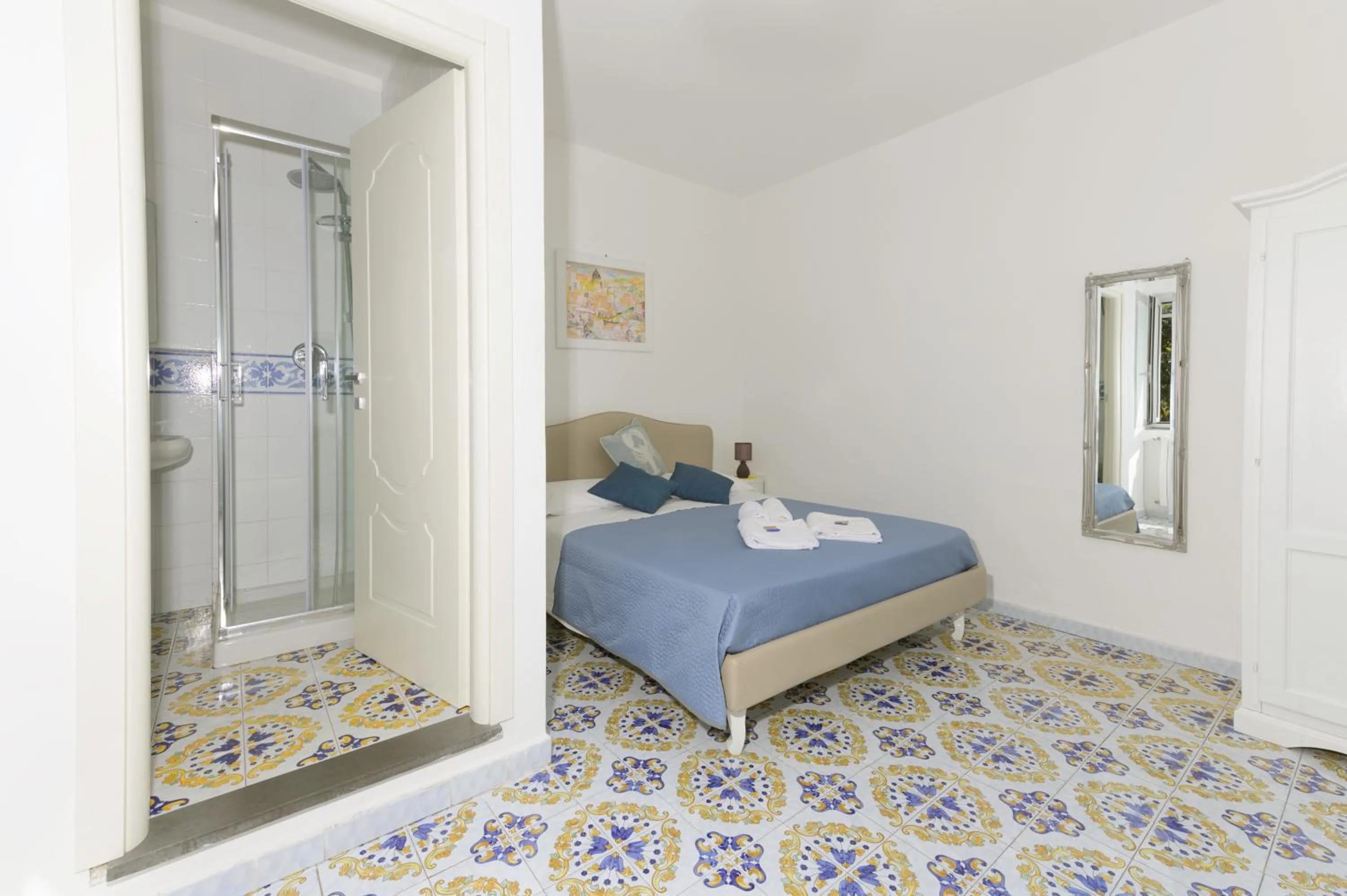 Bed in B&B Mediterraneo