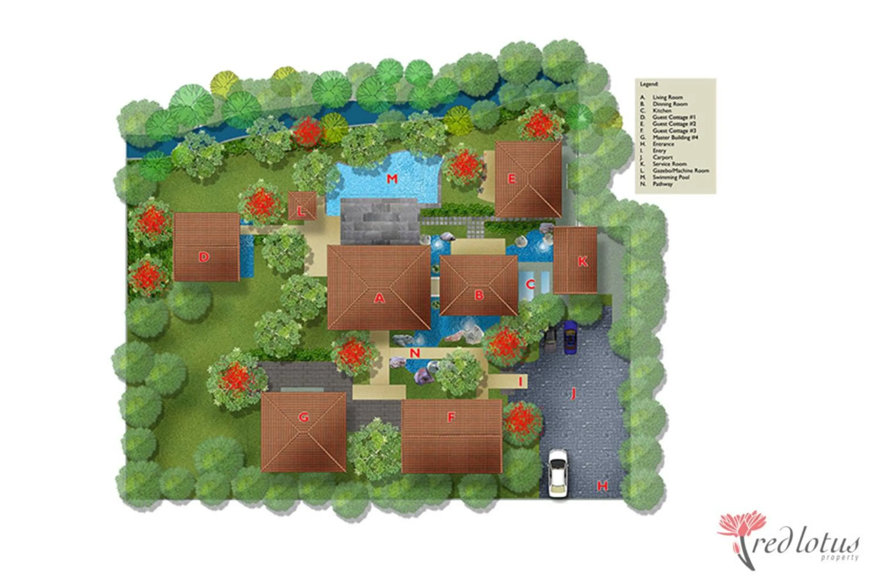 Floor plan in Villa Bodhi