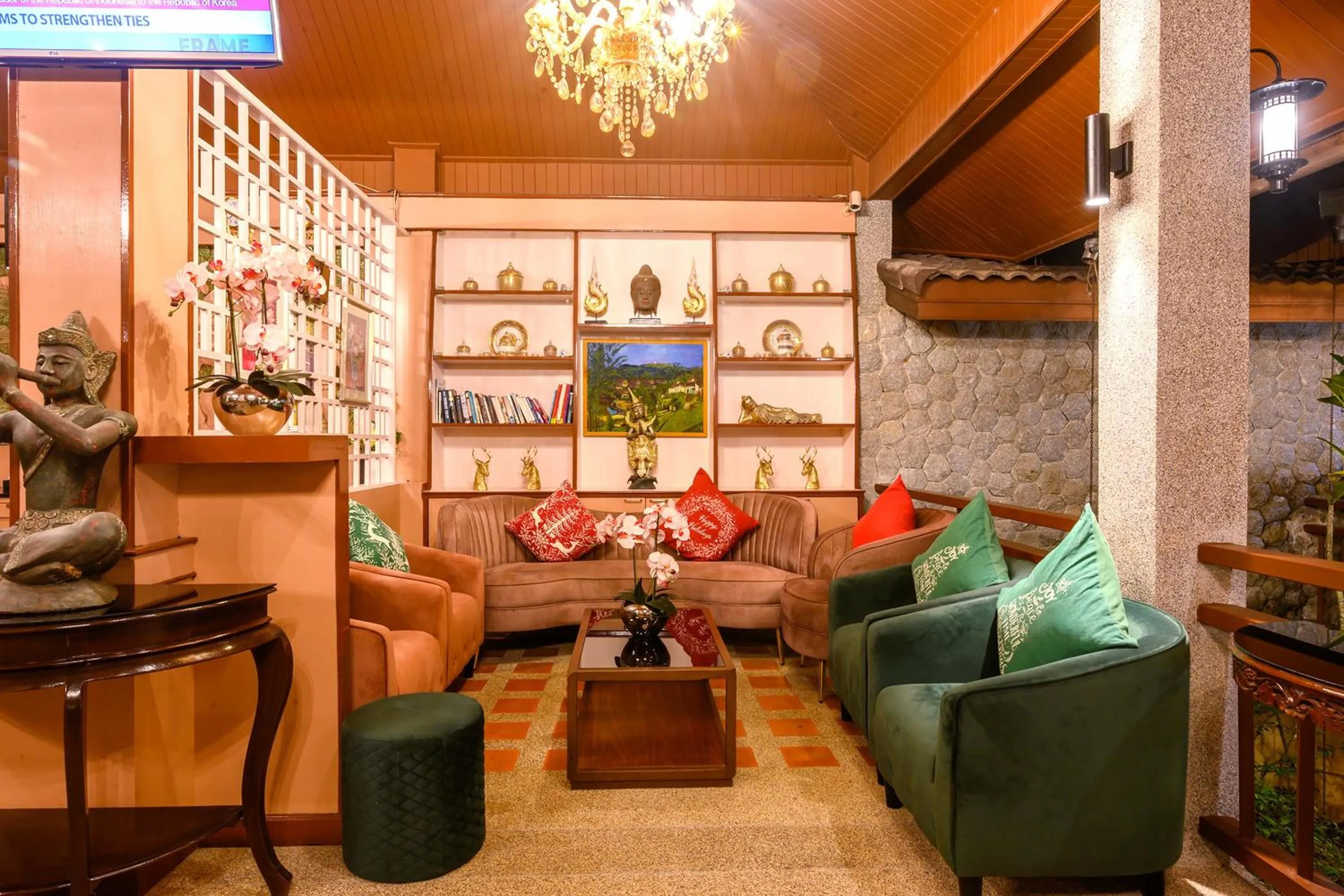 Seating area in Thai Modern Resort & Spa "Newly Renovated"