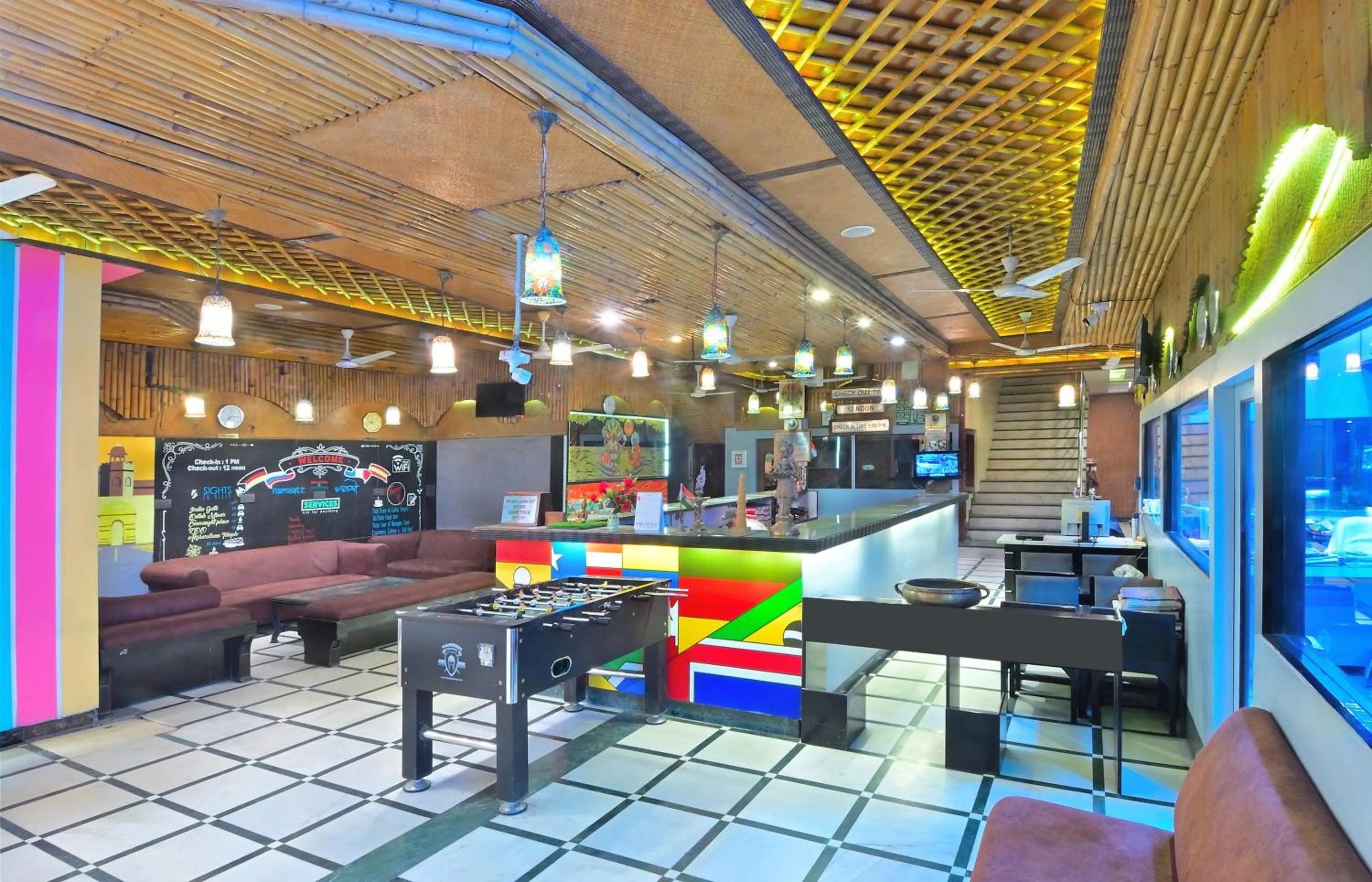 Lobby or reception in Hotel Hari Piorko - New Delhi Railway Station
