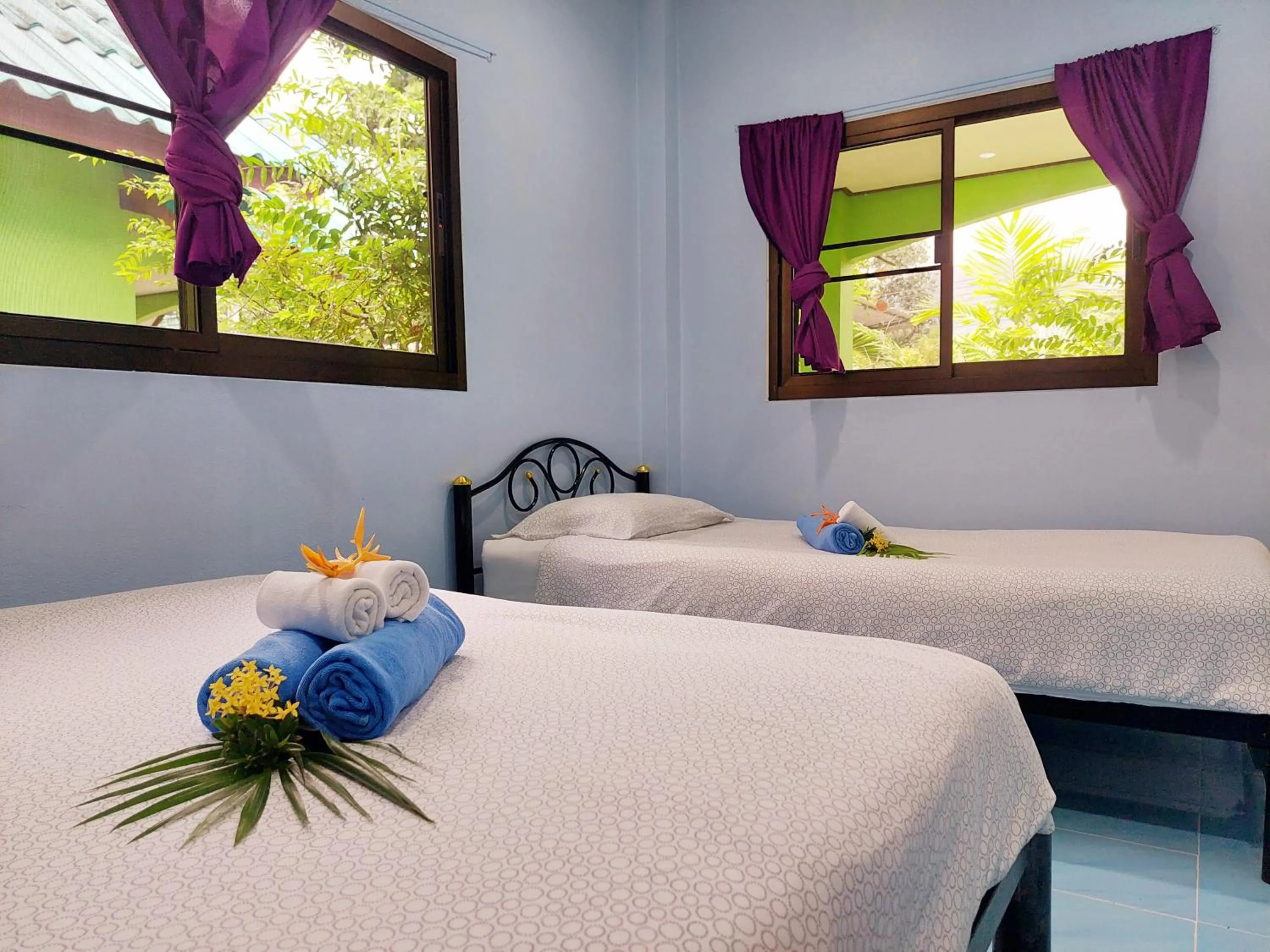 Bedroom, Bed in Papaya Cottage Koh Chang