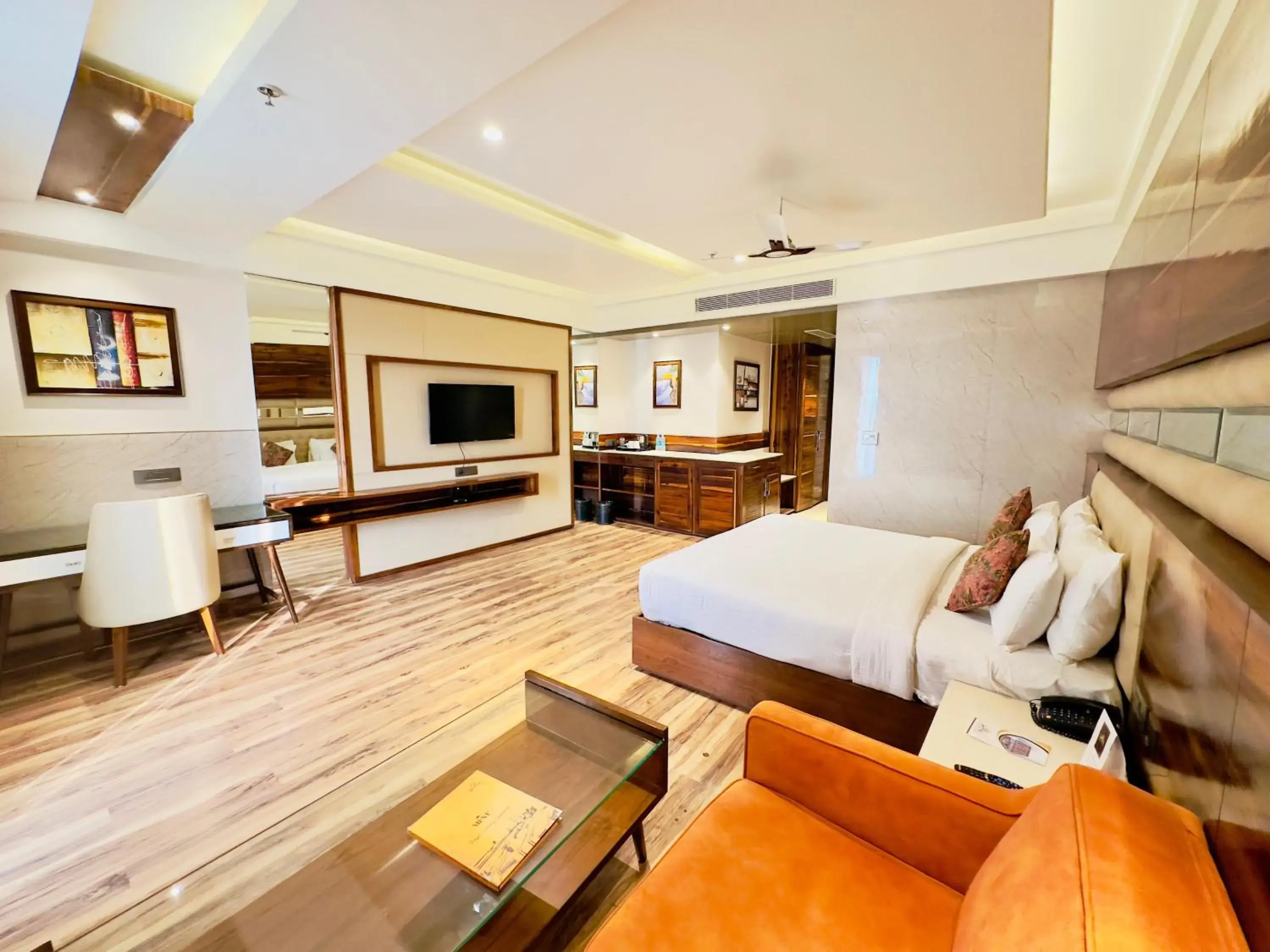 View (from property/room), Bed in Hotel Vintage Zirakpur Chandigarh View (from property/room), Bed in Hotel Vintage Zirakpur Chandigarh