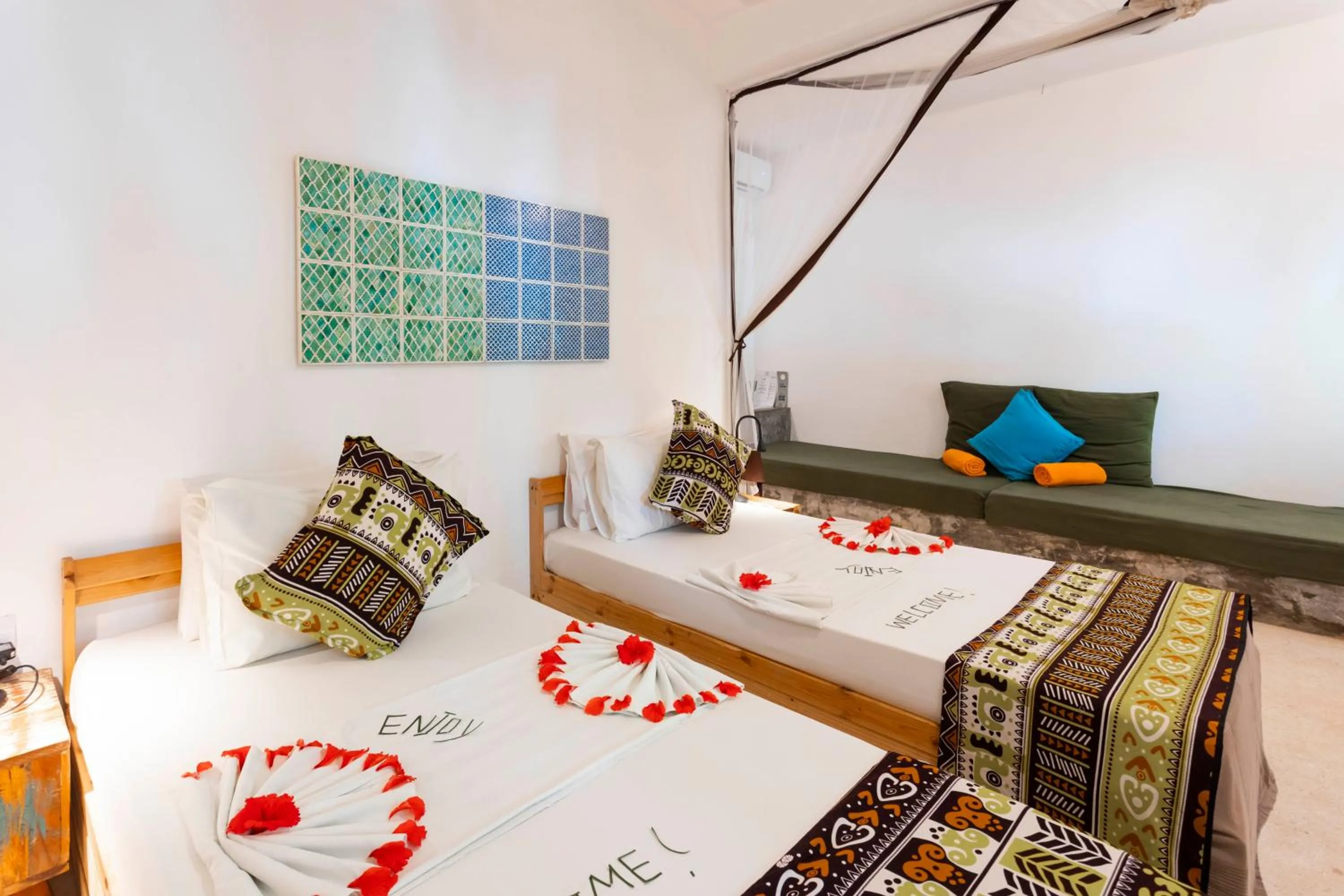 Bed in Fun Beach Hotel