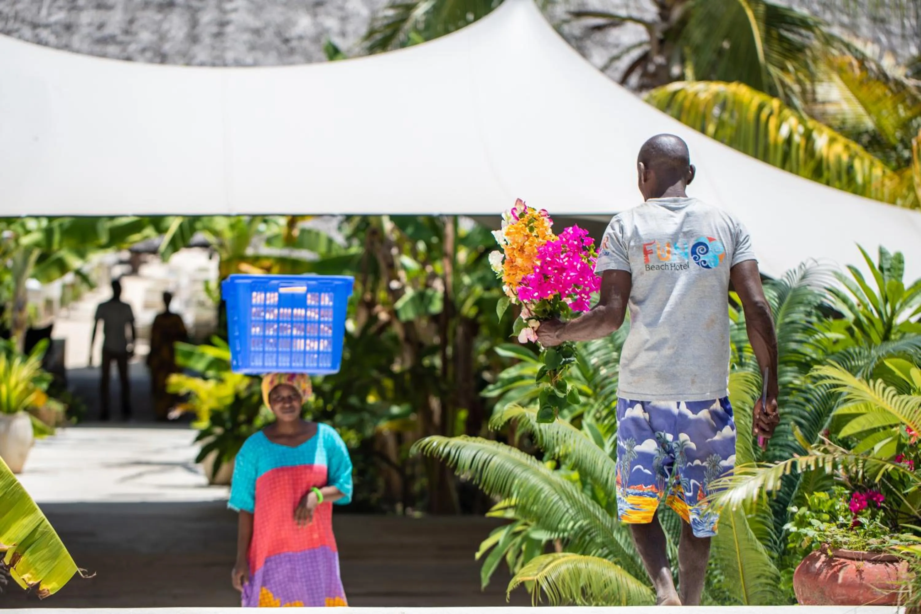 Staff in Fun Beach Hotel