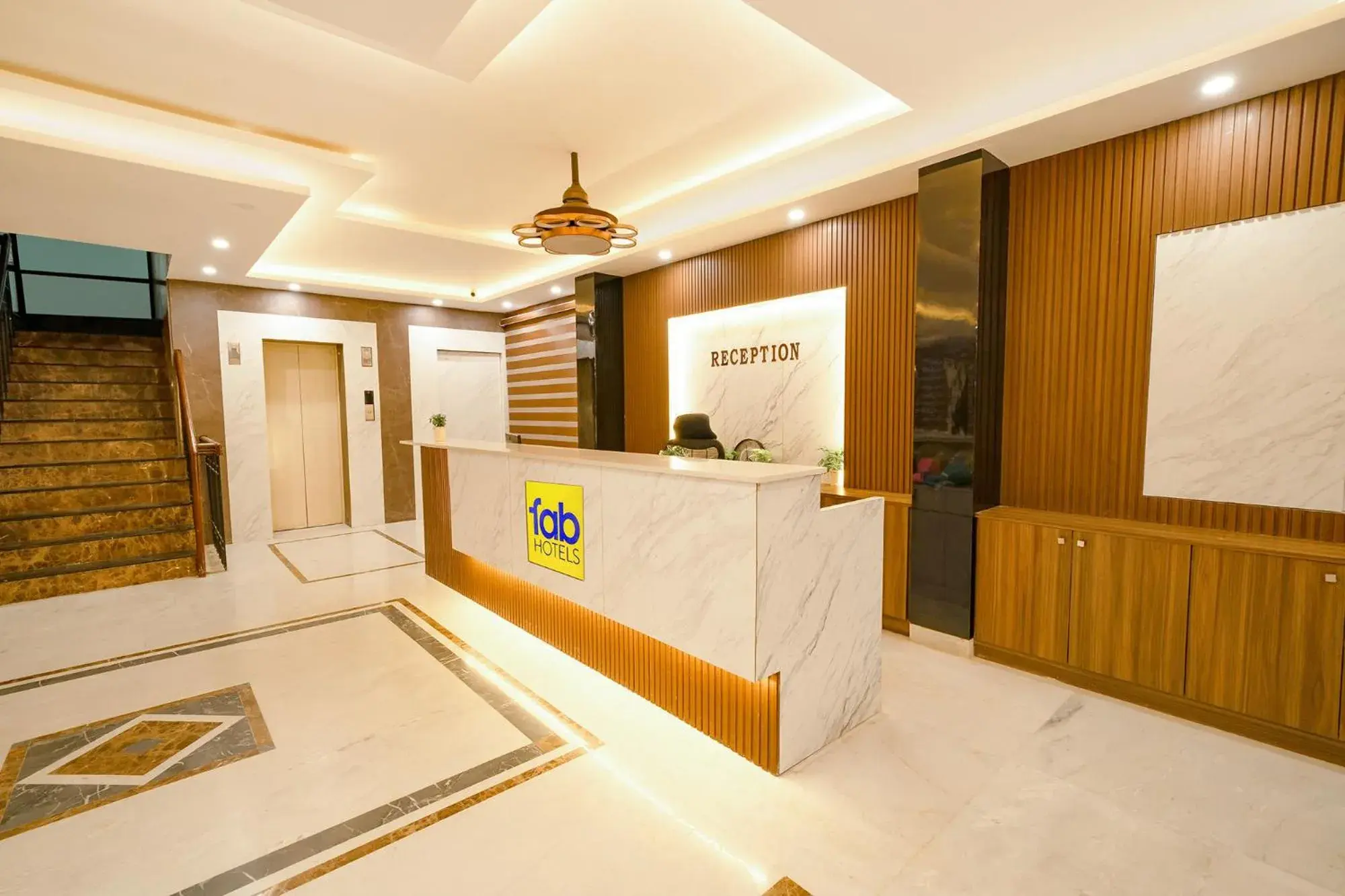 Lobby or reception in FabHotel Royale Basant Residency - Gandhinagar Lobby or reception in FabHotel Royale Basant Residency - Gandhinagar
