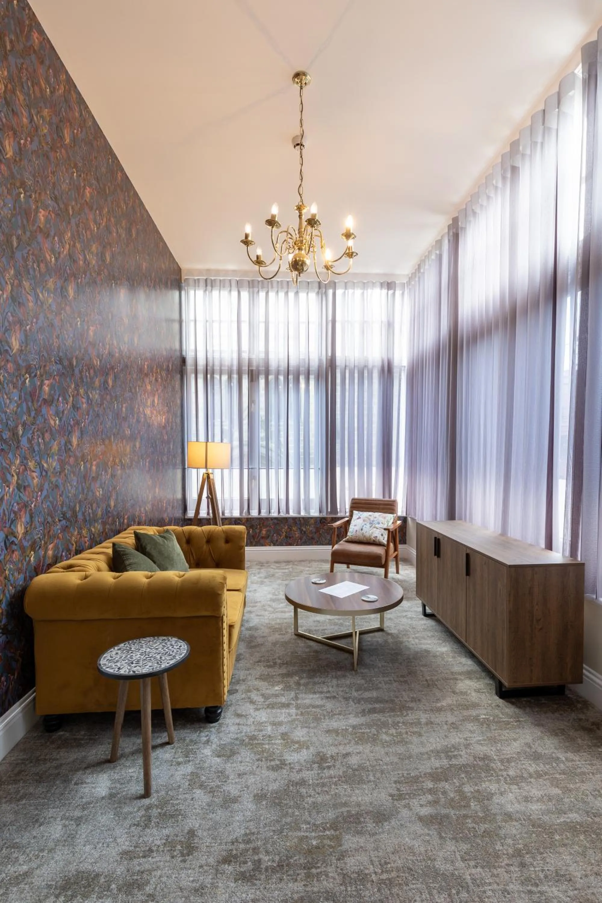 Seating area in The Resolution Hotel