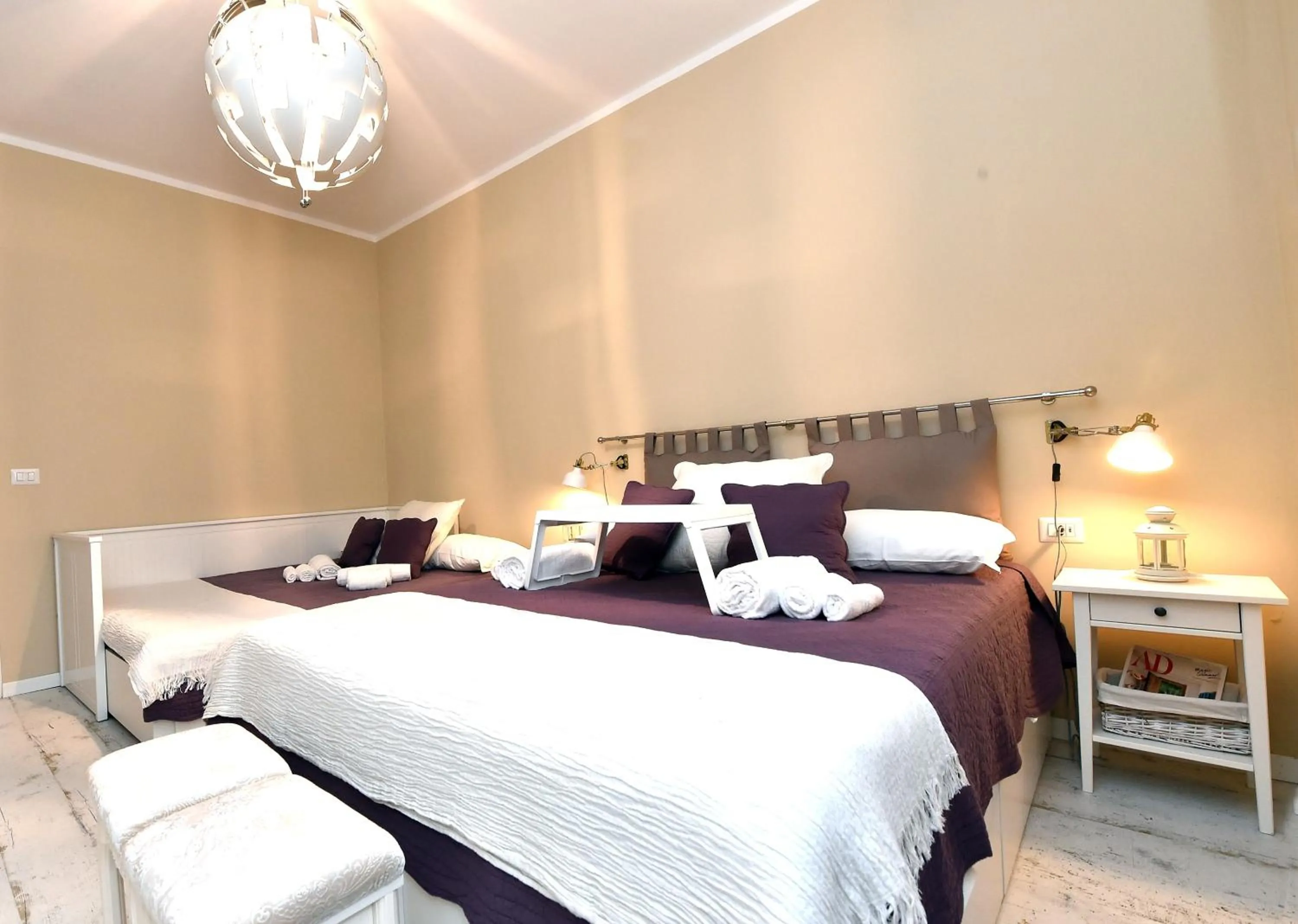 Bedroom, Bed in Jubilee 3 Luxury apartment in Rome Vatican