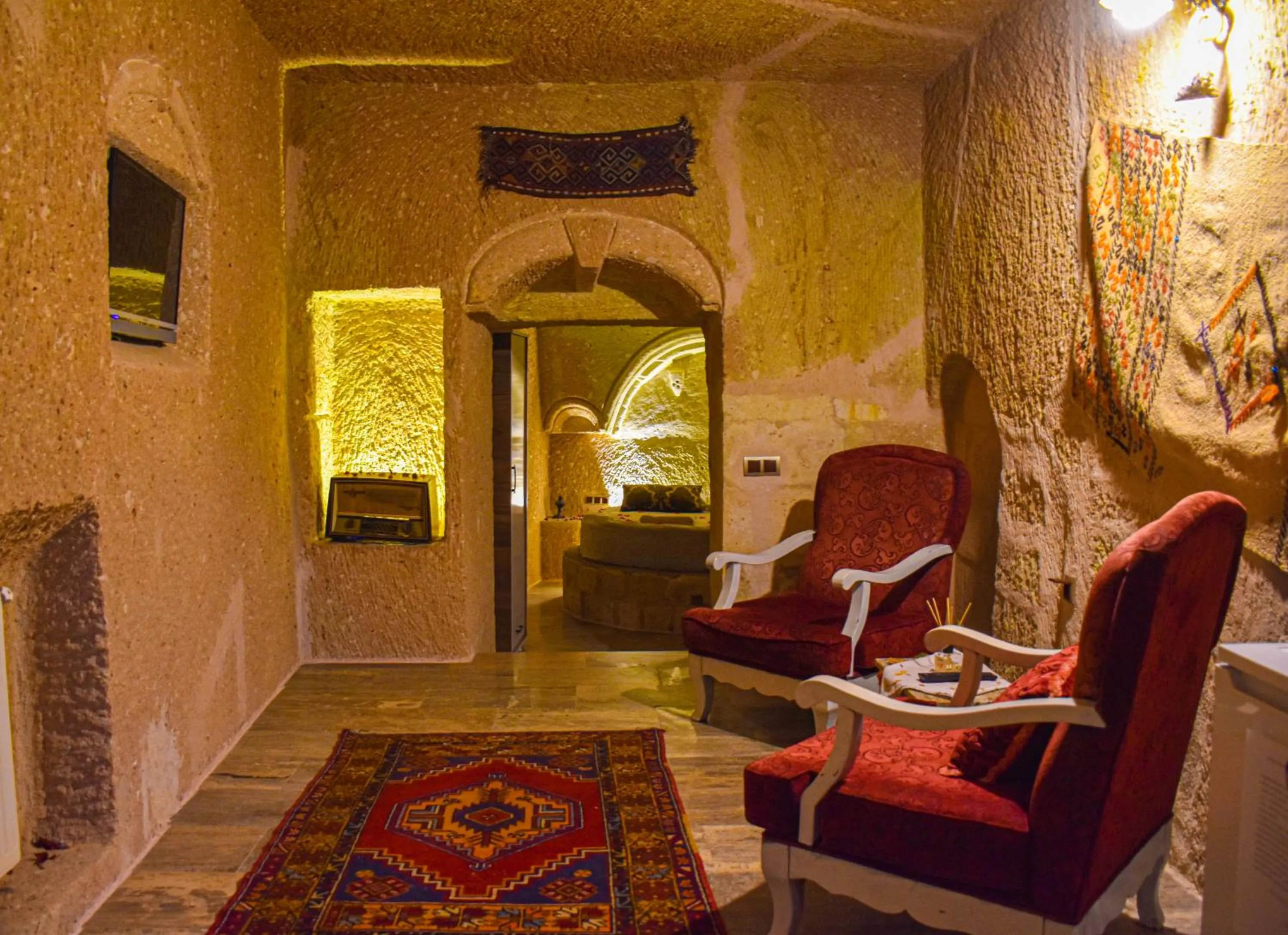 Living room in Cappadocia Cave House