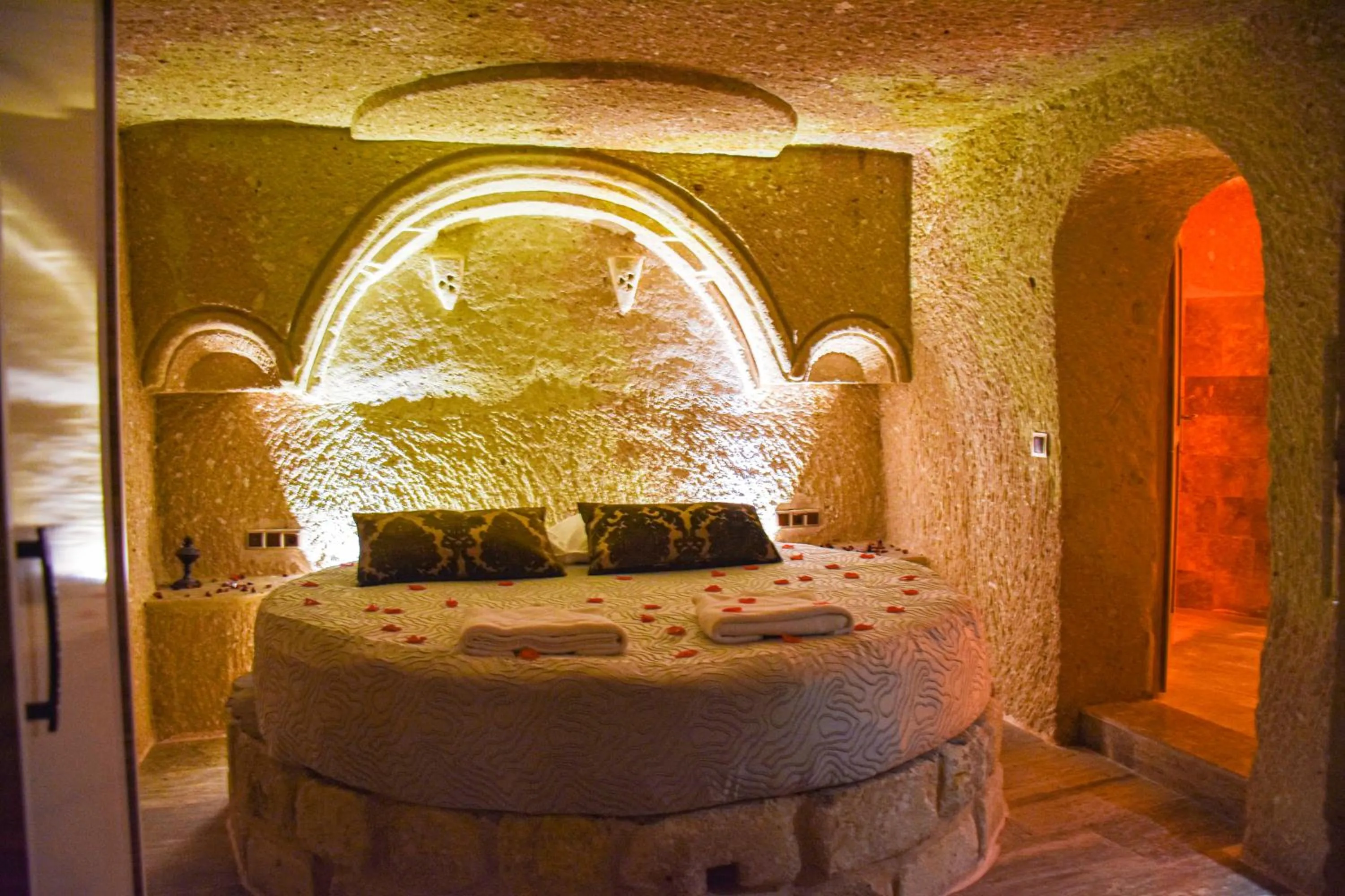 Bed in Cappadocia Cave House
